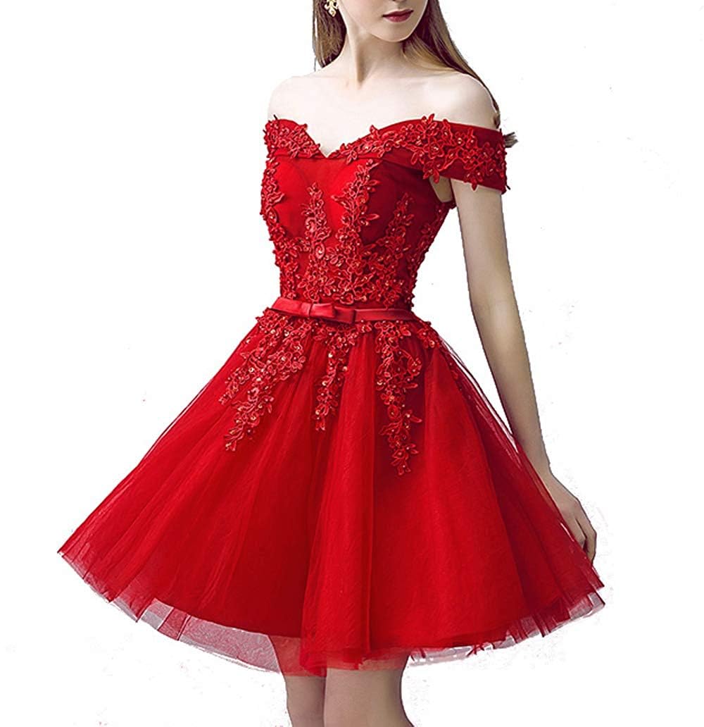 Elegant Lace Short Homecoming Dress for Teens - Tulle Prom HOCO Dress for Party, Dance & Special Occasions