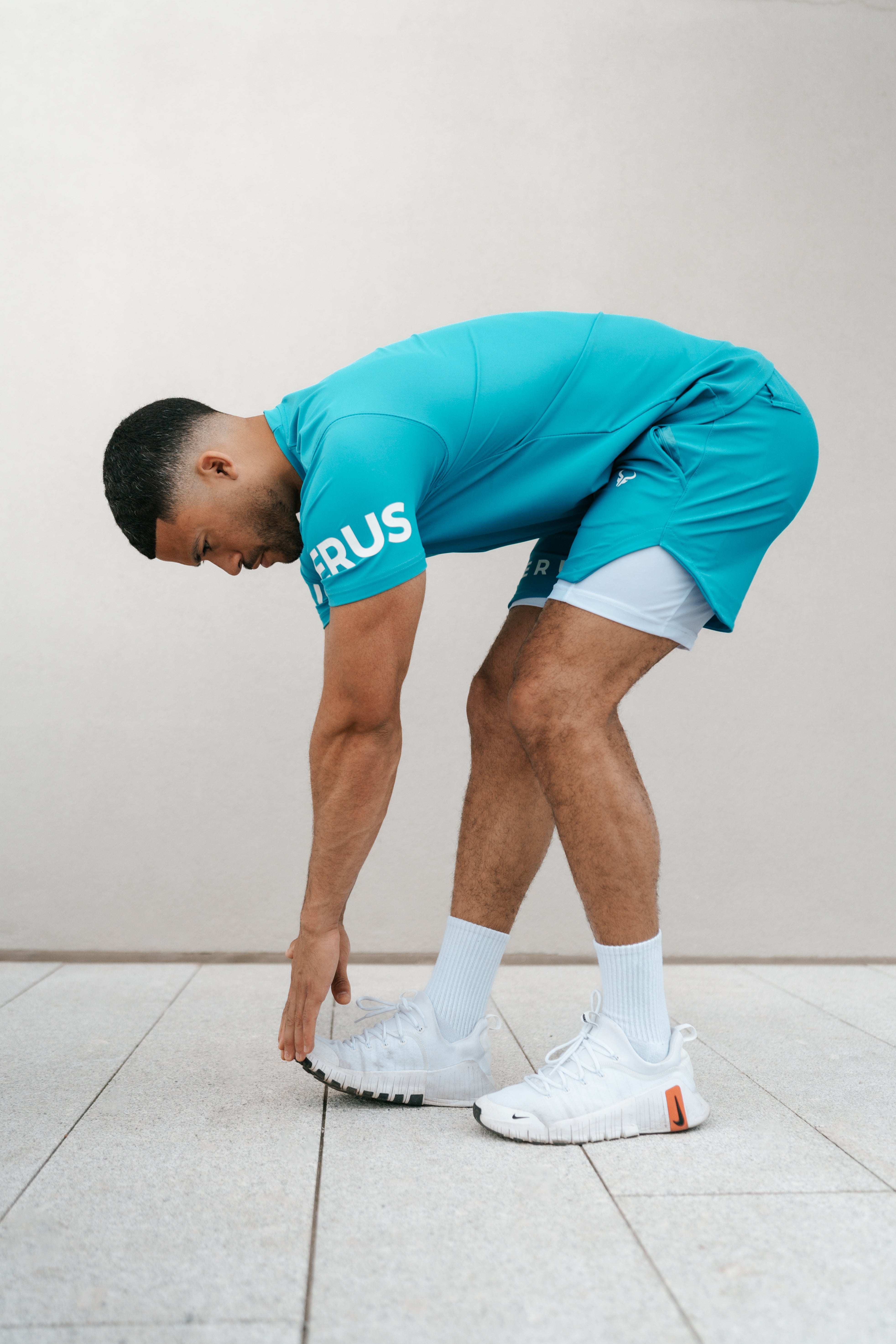 Cerus Teal Apex 2-in-1 Running Shorts with Built-in Liner - Moisture Wicking Athletic Shorts for Men - Perfect for Gym Workouts, Jogging & Outdoor Activities
