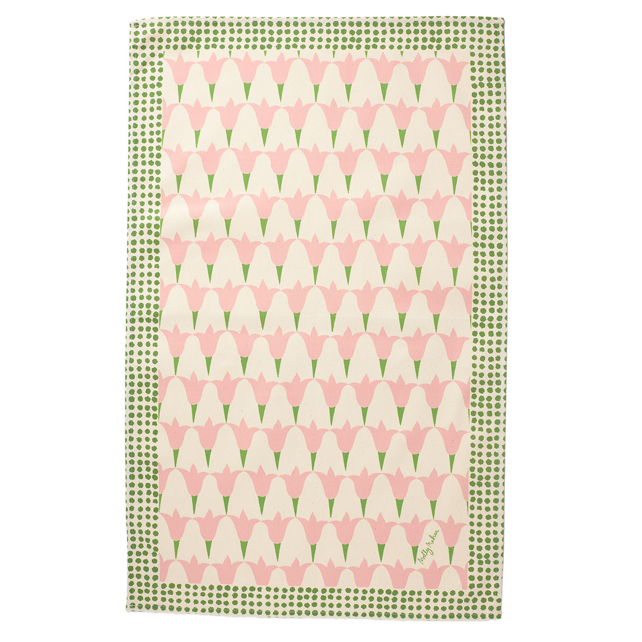 Premium Cotton Tea Towels with Tulip, Rose, and Grass Design - Absorbent & Durable Kitchen Towels for Dish Drying, Hand Wiping, and Home Decor