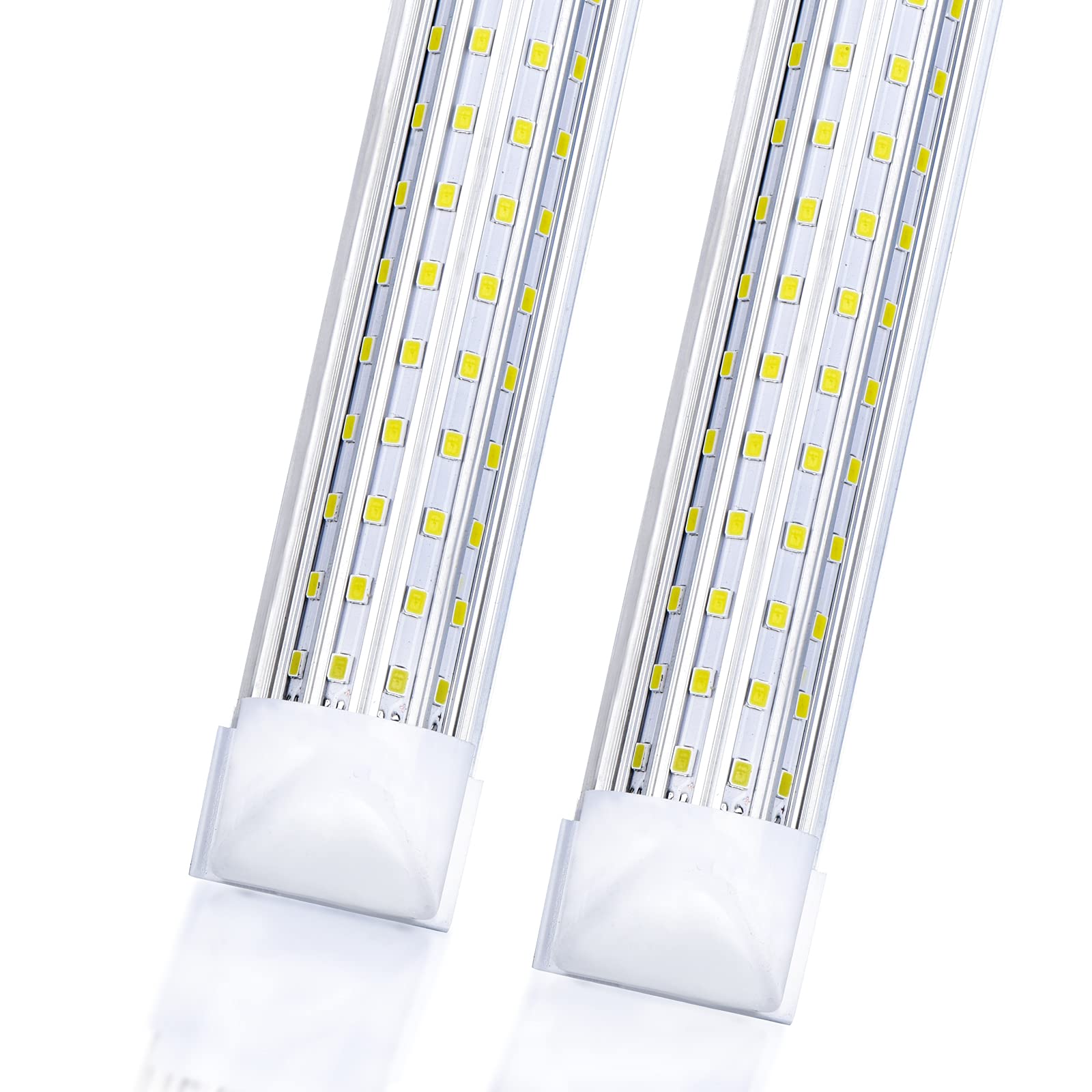 20-Pack 4FT LED Shop Lights, 75W 9500LM 6000K Cold White, U-Shaped Clear Cover Linkable T8 LED Tube Lights with Plug - High Output Lighting for Garages, Workshops, Warehouses & Commercial Spaces