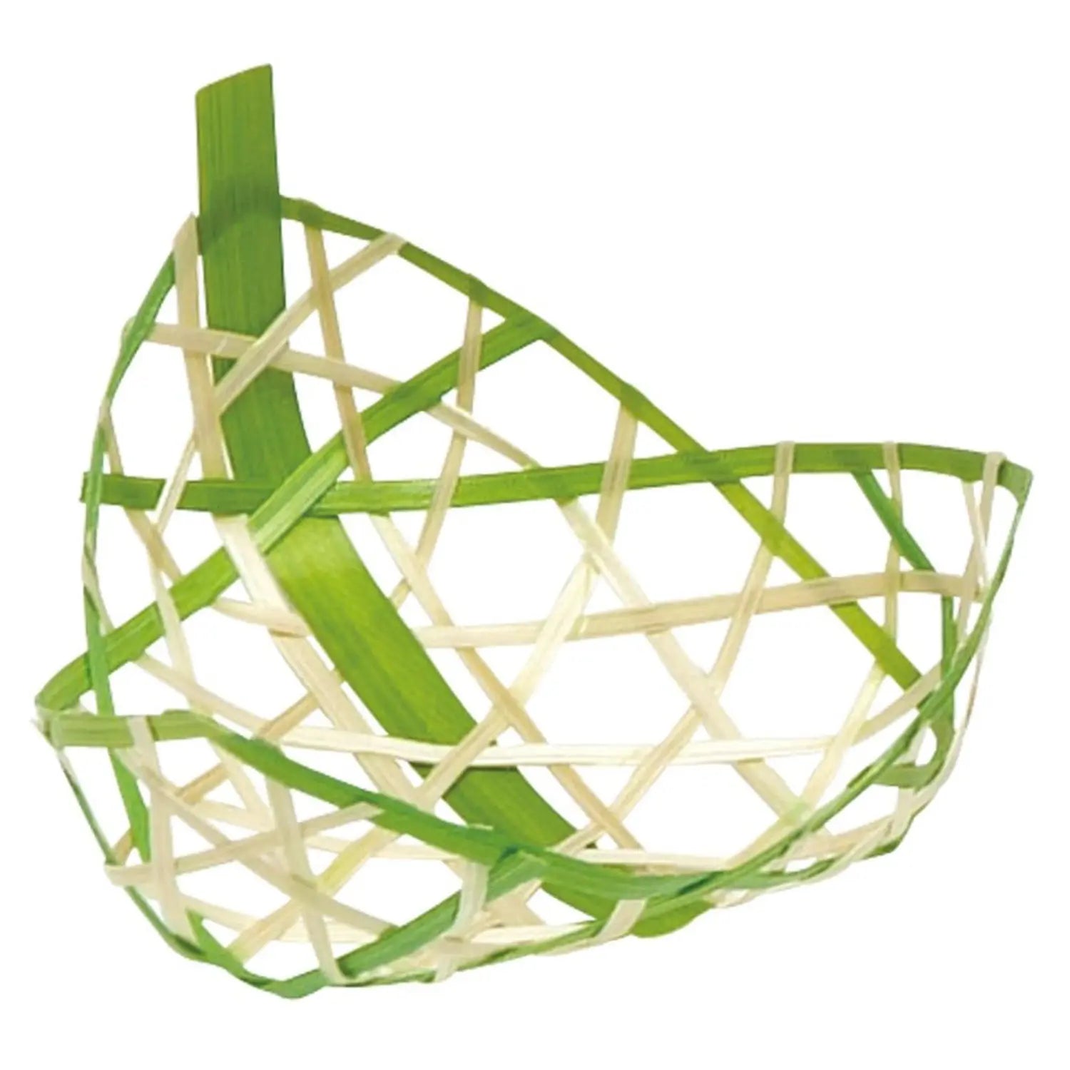 Manyo Bamboo Small Serving Basket - Natural Bamboo Appetizer Plate for Sushi, Fruits, and Snacks - Perfect for Parties, Picnics, and Home Dining