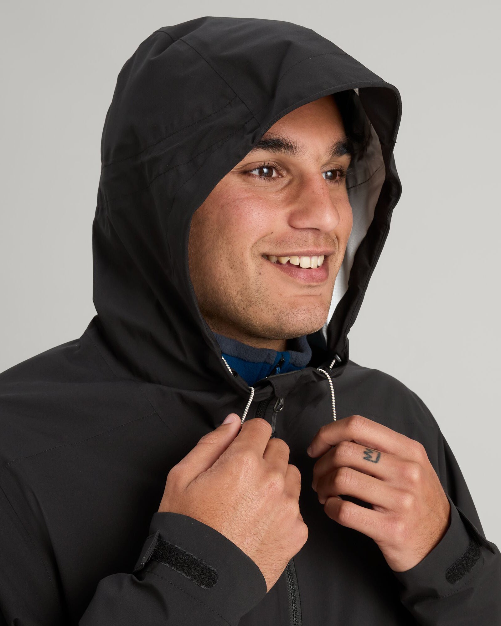 Men's Waterproof Trailhead Stretch 2.5 Layer Rain Jacket - Black Stingray Color for Hiking & Outdoor Adventures