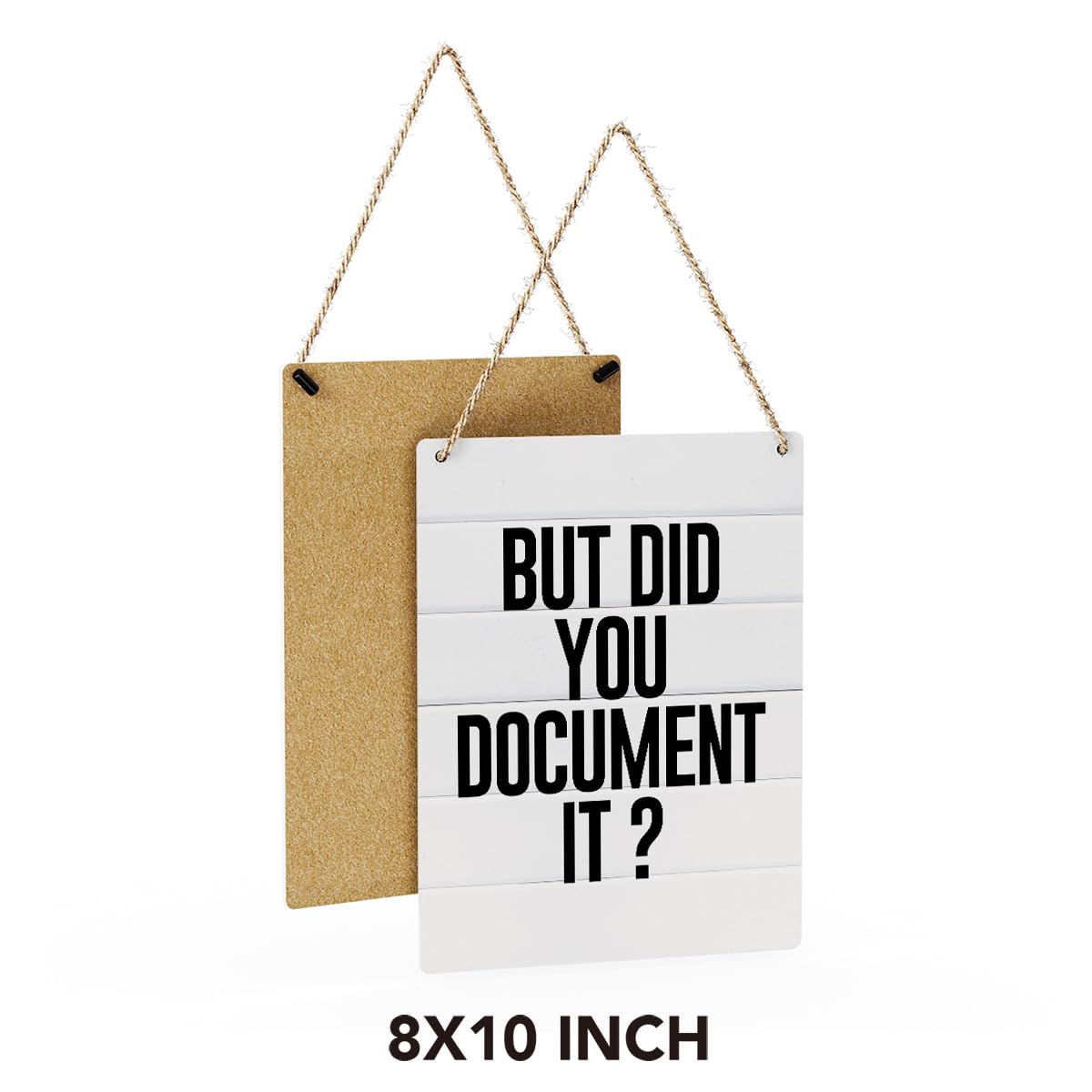 Funny Rustic Office Wall Art - Farmhouse Decor for Cubicle & Home