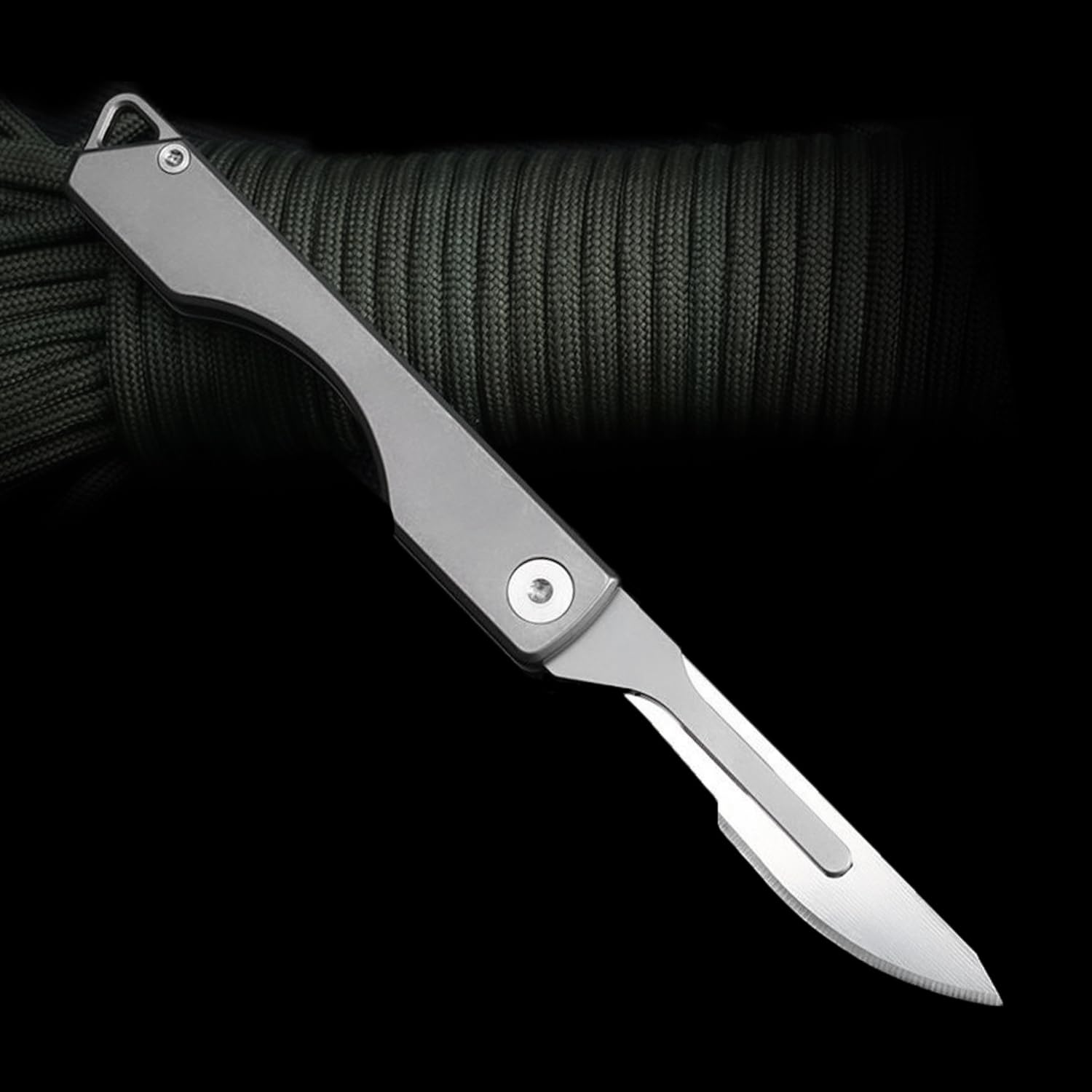 WARHERO 10-Pack Titanium Alloy Folding Scalpel Pocket Knife - EDC Utility Knife Set for Outdoor Survival, Hunting, Camping & Fishing | Compact Tactical Knives for Hiking, Bushcraft & Emergency Preparedness