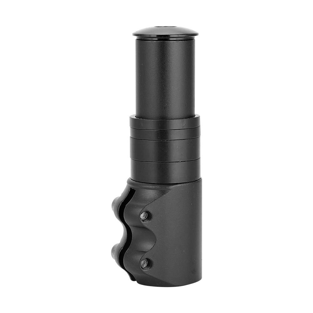 Hapivida 4.7in Aluminum Alloy Bike Stem Riser Handlebar Extender - Black - Compatible with Mountain Bikes & Road Bikes - Perfect for Commuting, Trail Riding & Cycling Adventures