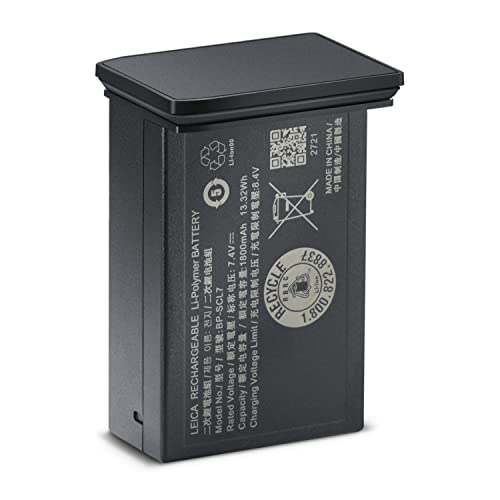 Leica BP-SCL7 Lithium Ion Battery for Leica Cameras - High Capacity Rechargeable Battery (Black) - Perfect for Travel, Photography & Professional Use