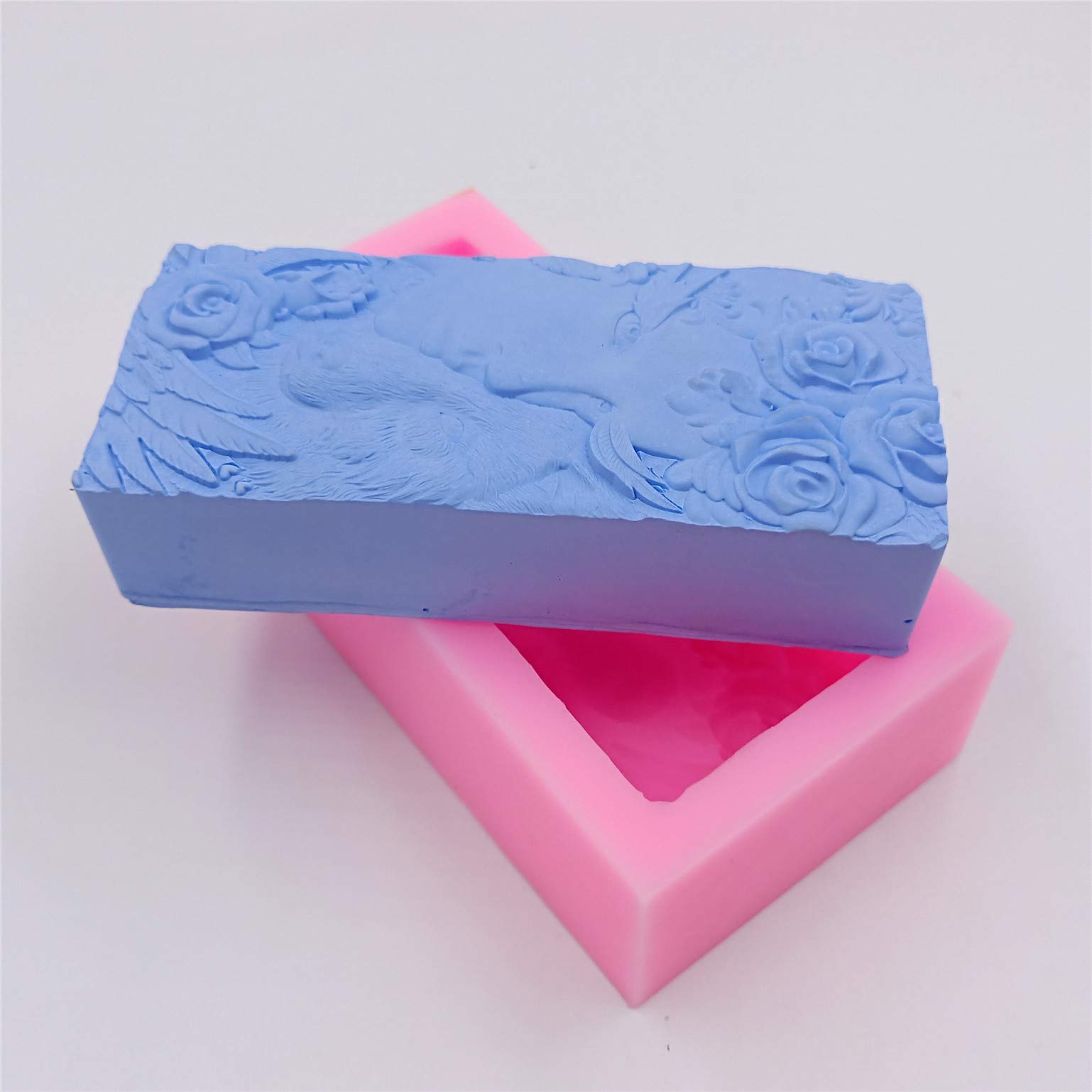 Premium Food-Grade Silicone Soap Molds for Men - Wolf Bar Soap Molds, Chocolate & Cake Decorating, DIY Craft Molds - Perfect for Handmade Soaps, Baking, and DIY Gifts