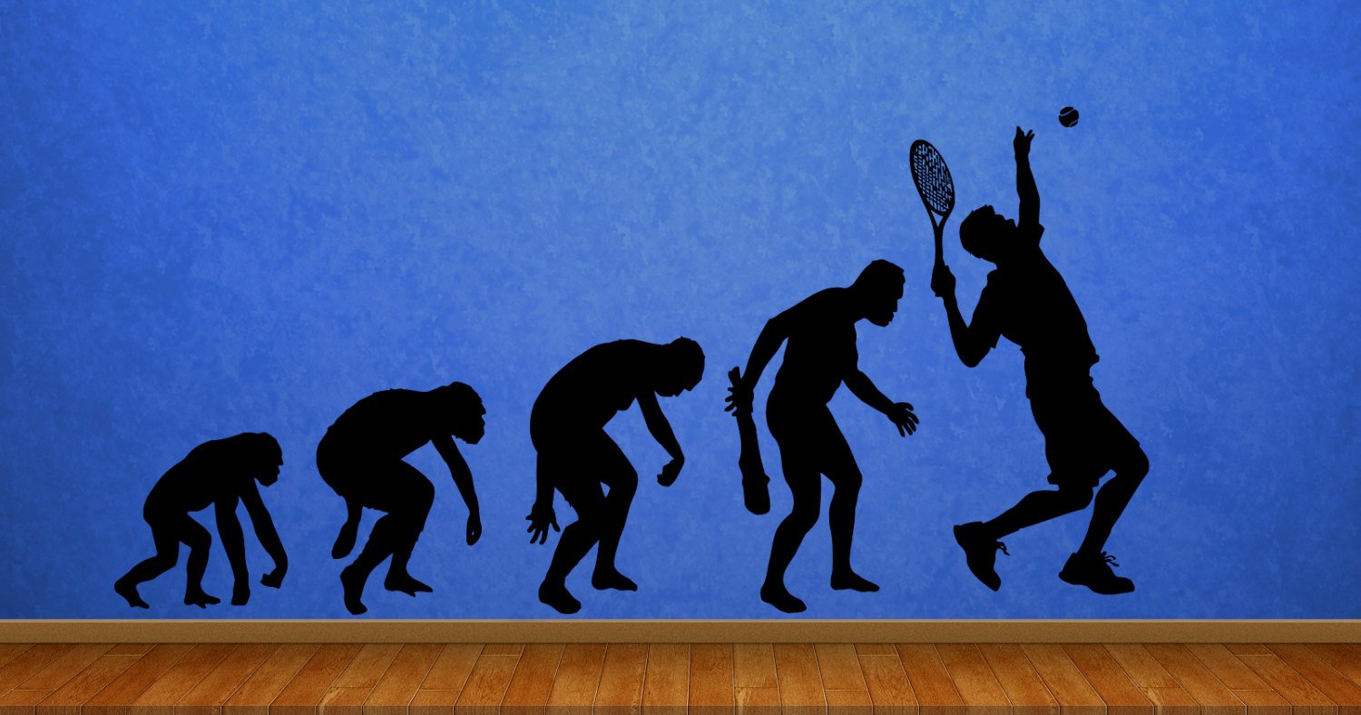ATP Tennis Racquet Wall Decals - Sports Stickers for Home Decor, Nursery, Kids Room & Office | High-Quality Vinyl Wall Art Stickers | Perfect for Tennis Fans & Sports Themed Rooms