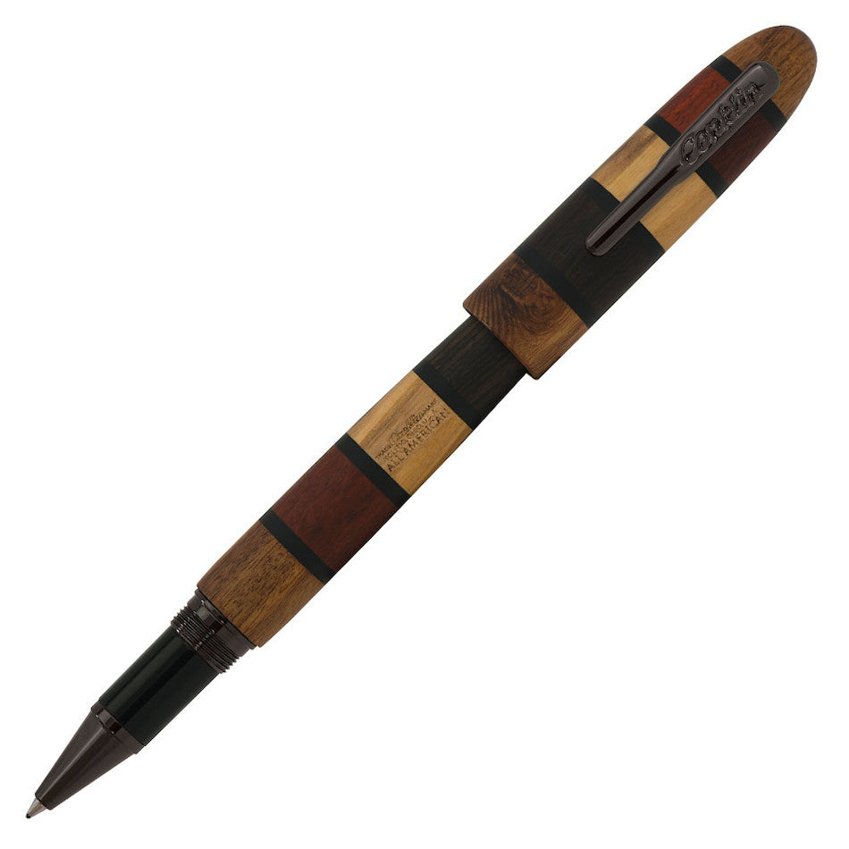 Conklin All American Limited Edition Rollerball Pen - Quad Wood Design #398 - Perfect for Collectors, Gifts & Premium Writing Experience