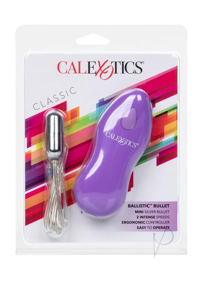 Ballistic Mini Bullet Vibrator with Wired Remote Control - Purple | Rechargeable Personal Massager for Couples & Solo Play | Bedroom & Travel Use