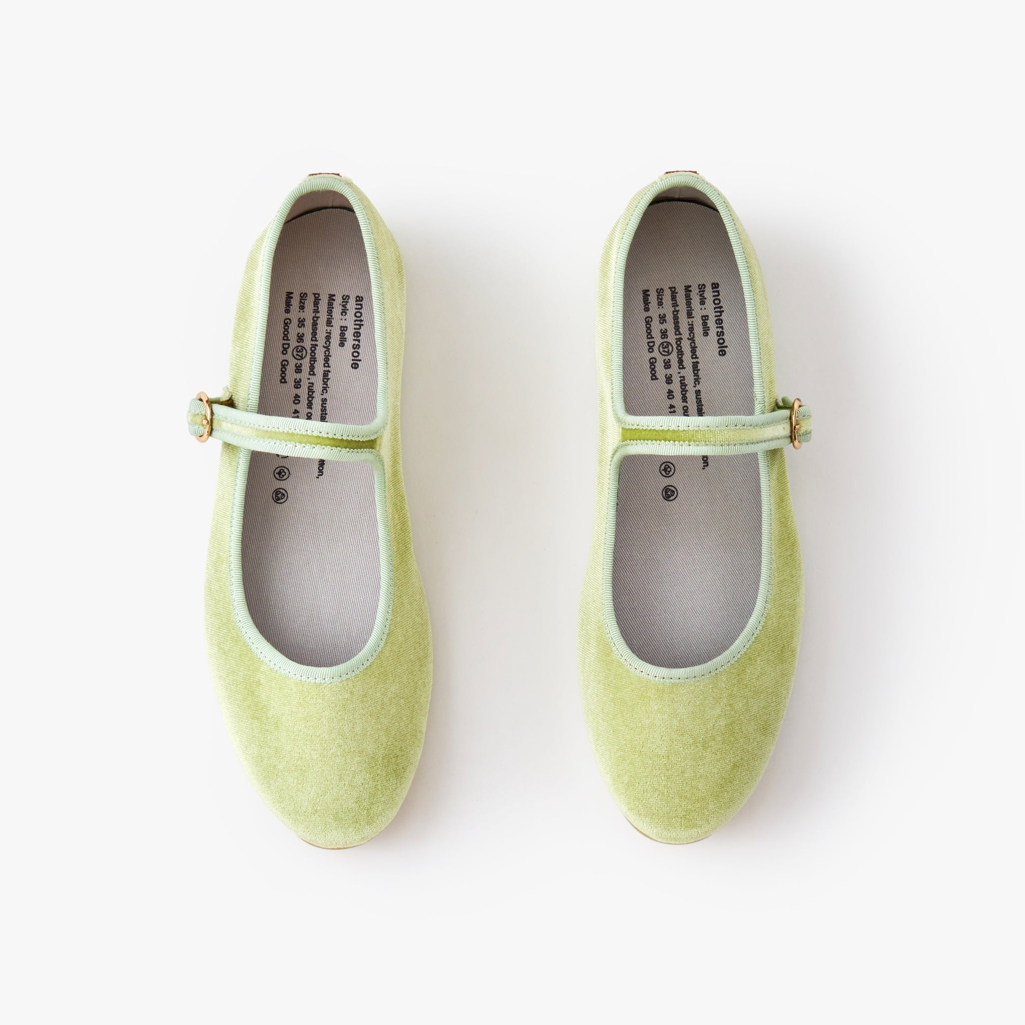 Belle Mary Jane Shoes for Women - Comfortable Lime Green Flats with Adjustable Buckle Strap - Perfect for Work, School & Casual Outfits