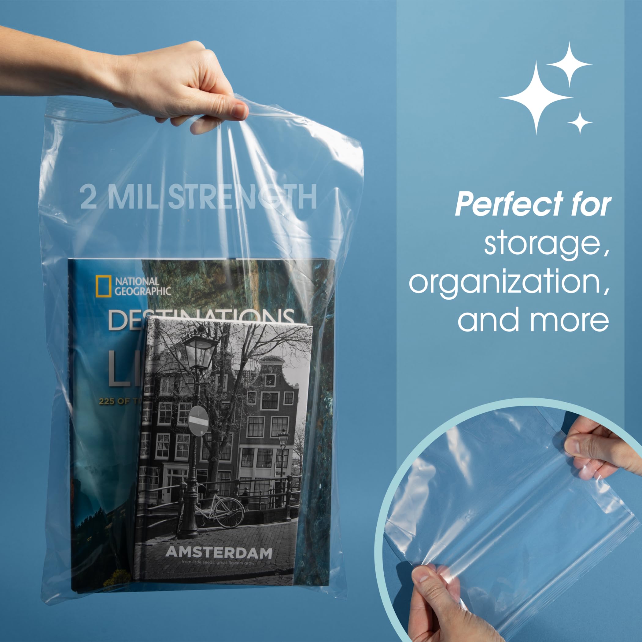 Spartan Industrial 7” x 8” 2 Mil Clear Reclosable Zip Plastic Poly Bags (1000 Count) - Resealable Lock Seal Zipper for Storage, Food, Crafts & Organization