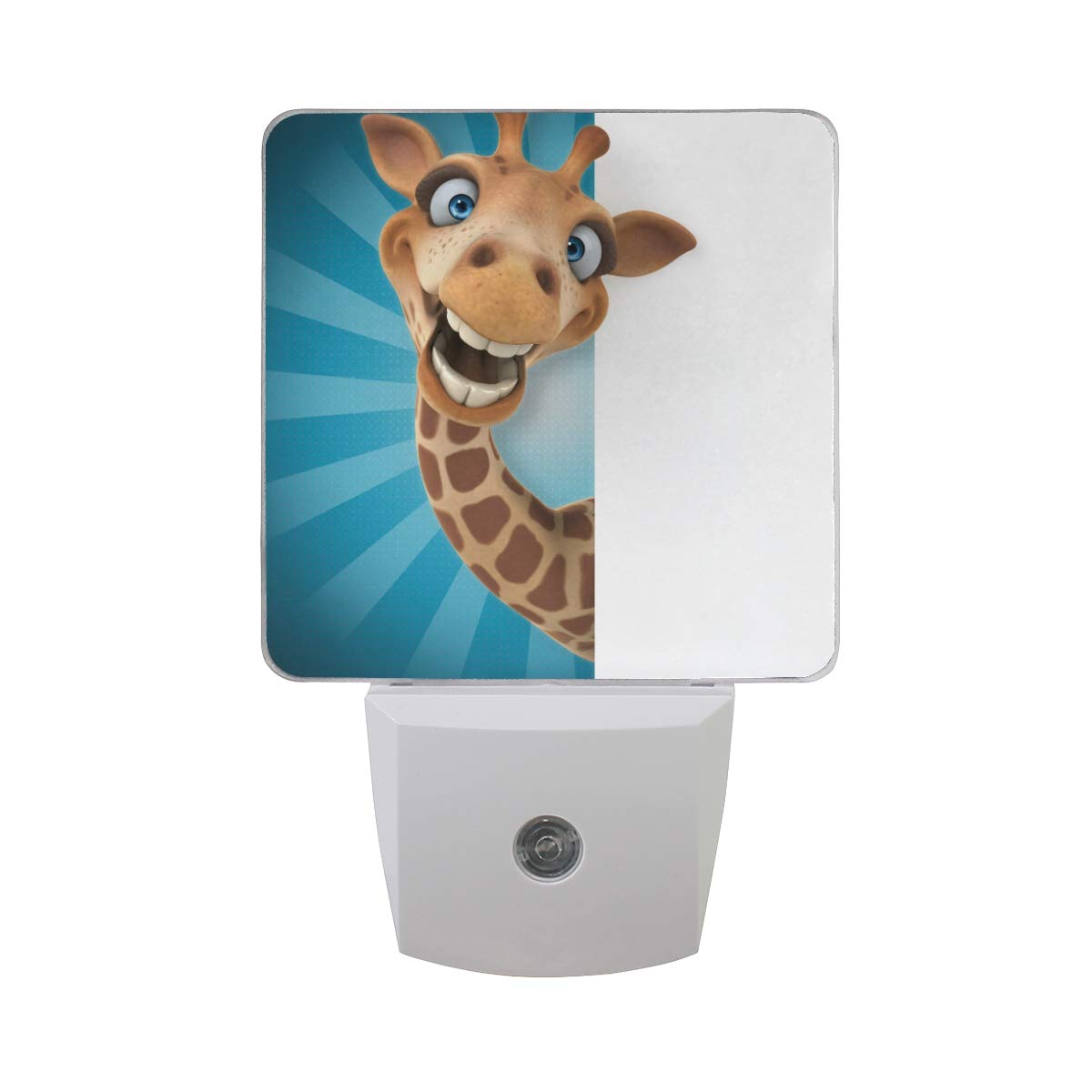 Vikko Funny Cute Giraffe Night Light Plug in 2 Pack - LED Dusk to Dawn Sensor Nightlight for Kids & Adults - Perfect for Bedroom, Nursery, Living Room, Hallway & Home Decor - Creates Soothing Ambiance for Nighttime Safety and Relaxation
