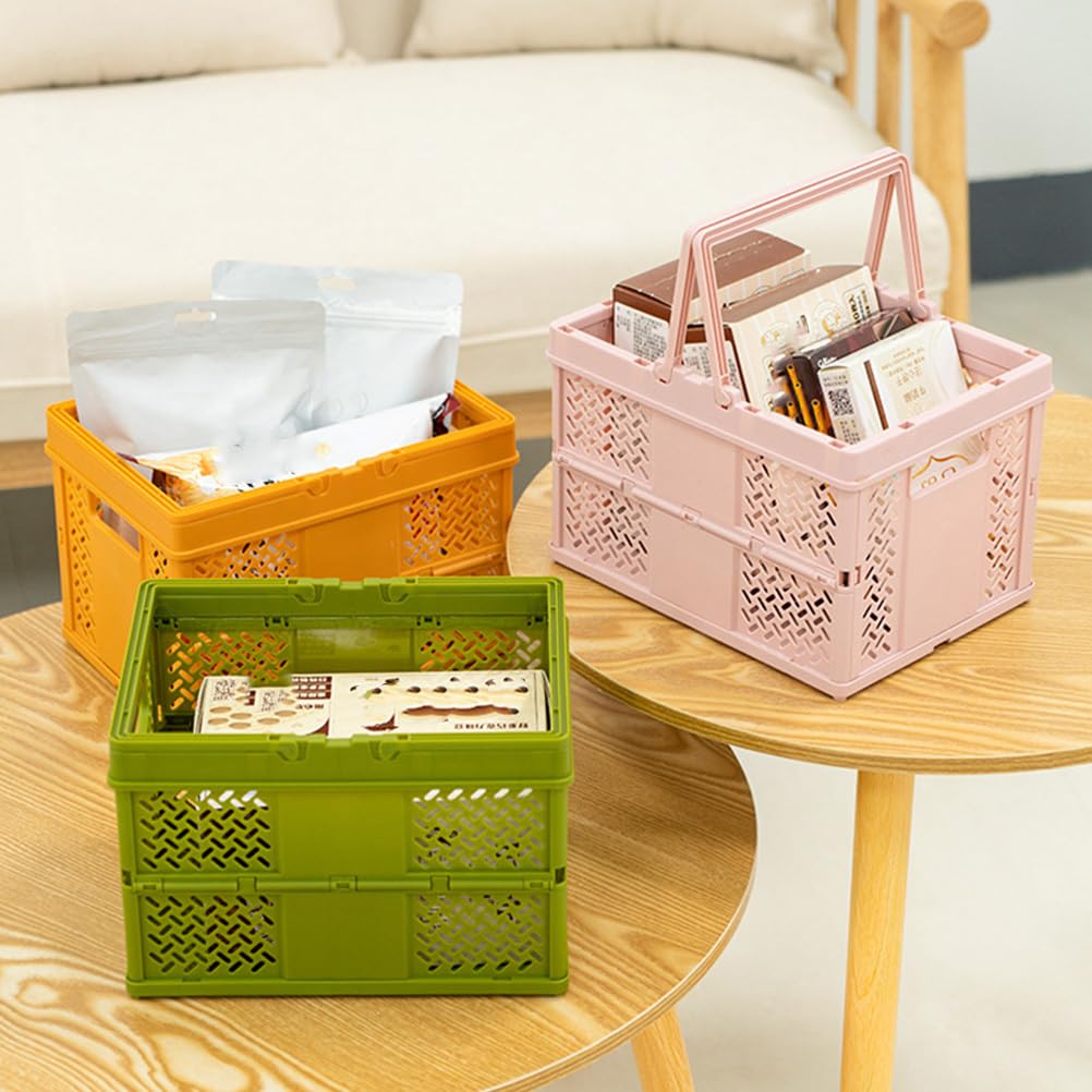 Zerodeko Plastic Storage Basket - Easter Egg Holder, Picnic Basket, Bread Basket, Shopping Basket, Gardening Basket, Pantry Organizer, Moving Box, Planter Basket, Small Items Organizer - Perfect for Home, Outdoor & Party Use