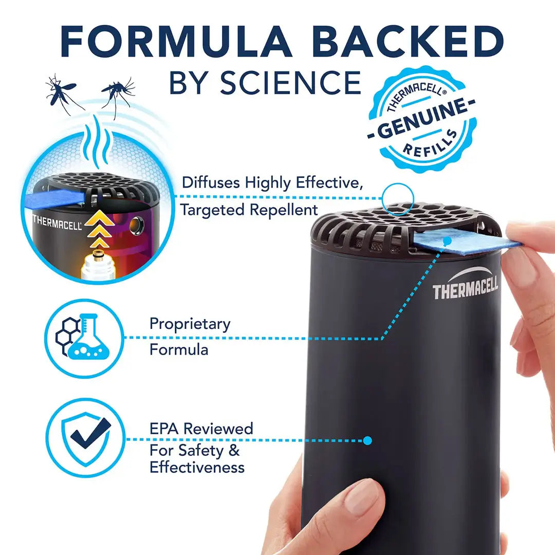 Thermacell Backpacker Mosquito Repellent Refills – 12-Hour Protection, No-Scent Formula – Perfect for Camping, Hiking & Outdoor Adventures