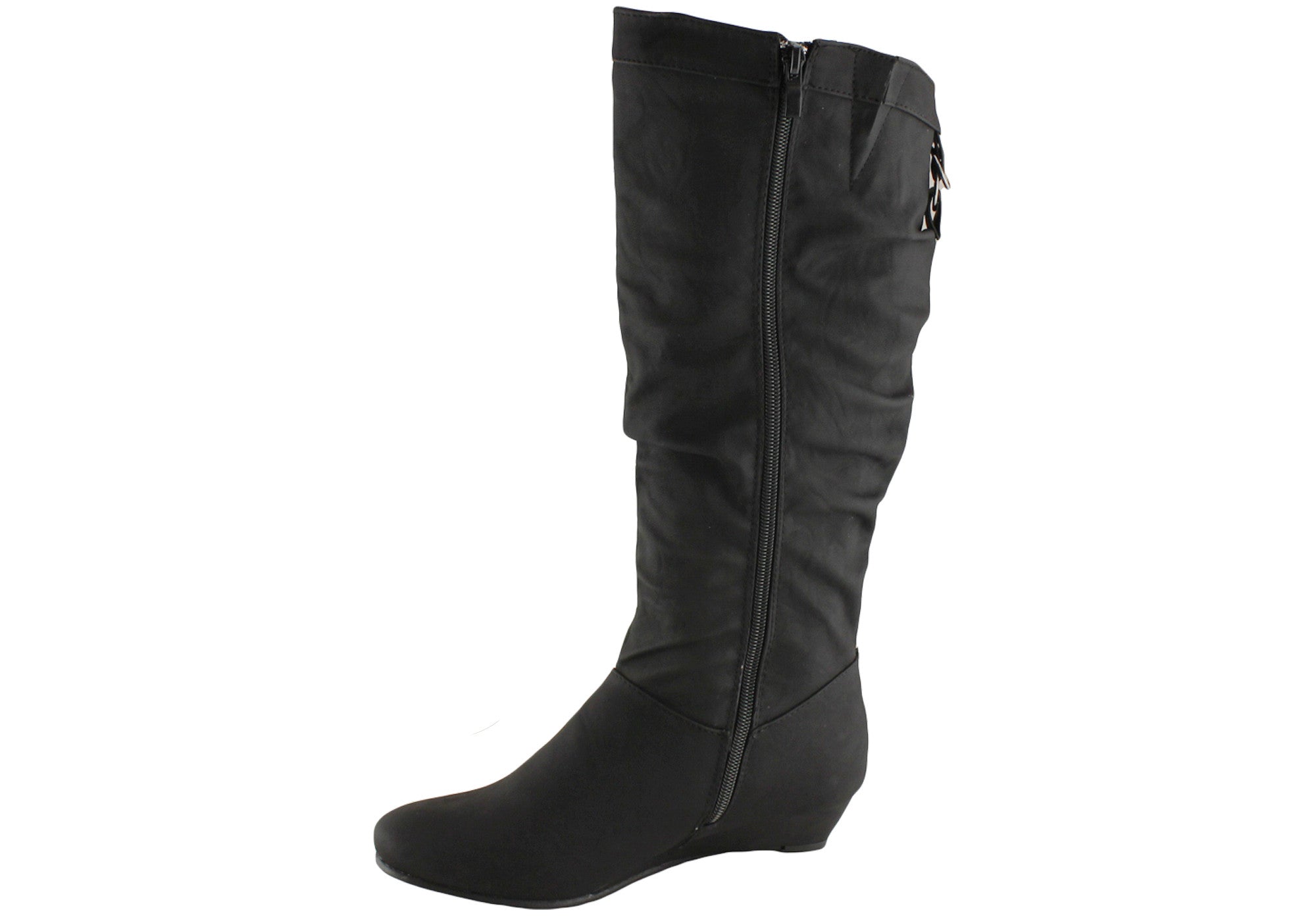 Isabella Brown Larsa Women's Mid Calf Boots - Stylish Leather Ankle Boots for Fall & Winter - Perfect for Office, Casual Outfits and Date Nights