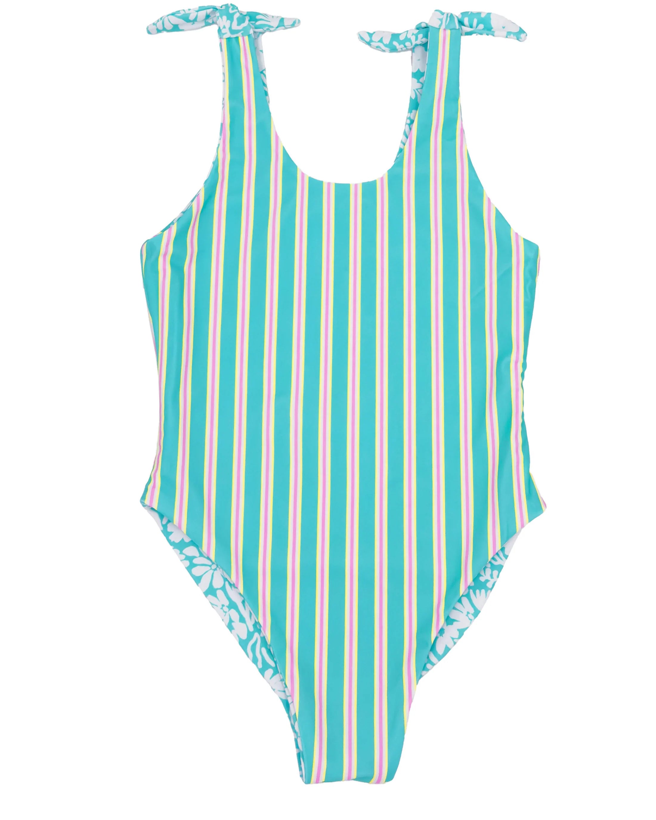 Reversible Girls' Skye One Piece Swimsuit - Perfect for Beach, Pool, and Summer Vacations