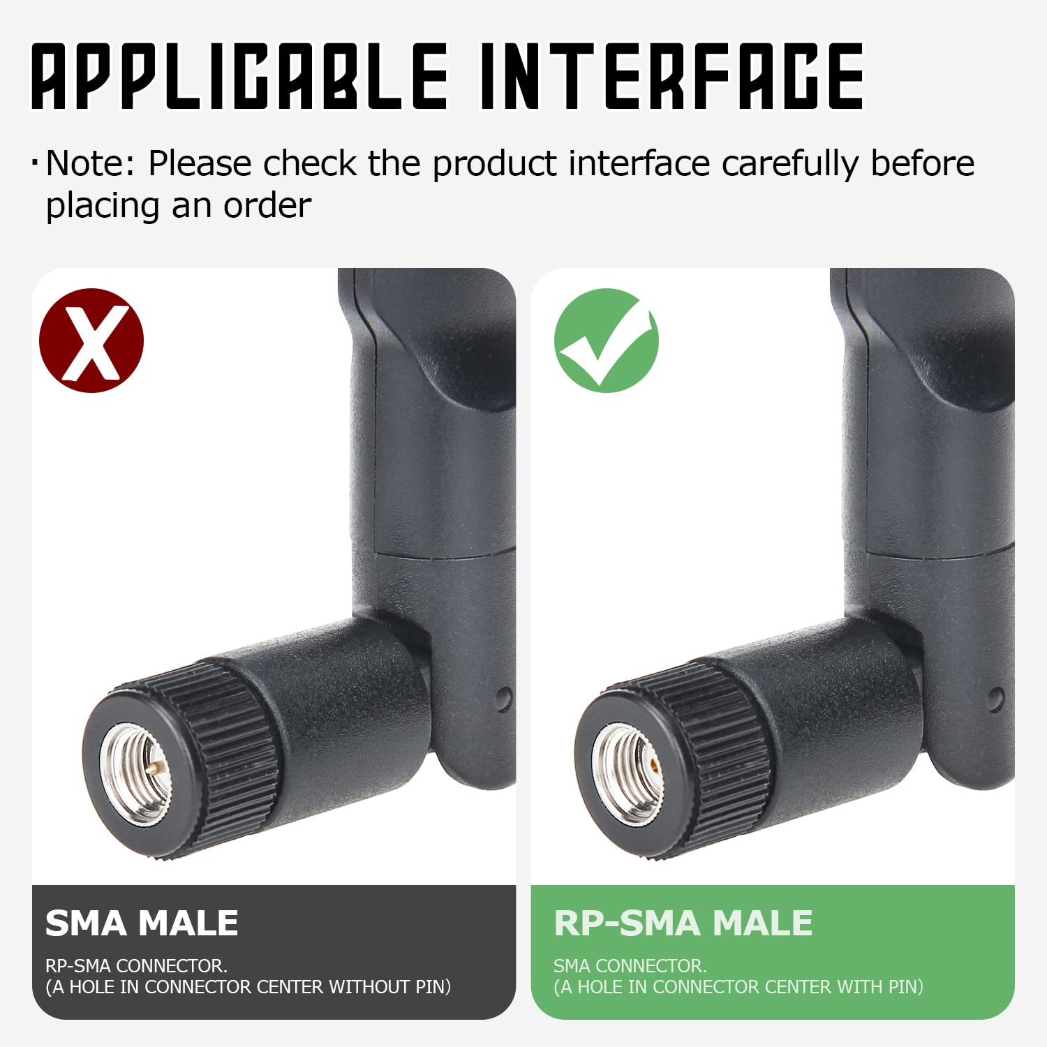 4G LTE Cellular Trail Camera Antenna 8dBi RP-SMA Male (2-Pack) - Replacement Antenna for Spypoint Stealth Cam & Game Cameras - Enhanced Signal for Wildlife Hunting & Outdoor Monitoring