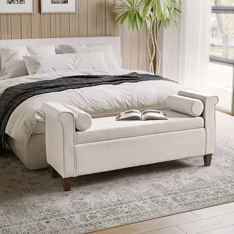Gabino Traditional Style Storage Bench - Multipurpose Entryway, Living Room, Bedroom Seat with Storage - Perfect for Home Decor & Organization