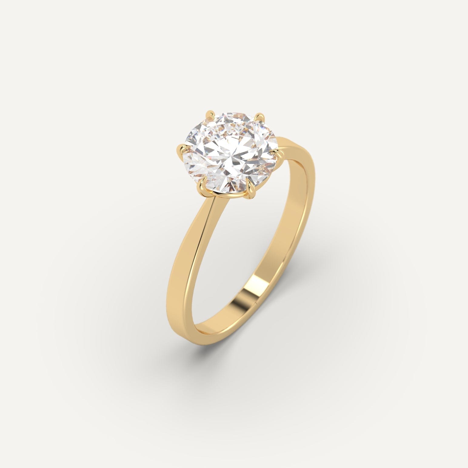 2 Carat Round Cut Diamond Ring for Women - 14K White Gold Engagement & Wedding Band - Perfect for Proposals, Anniversaries, and Special Occasions