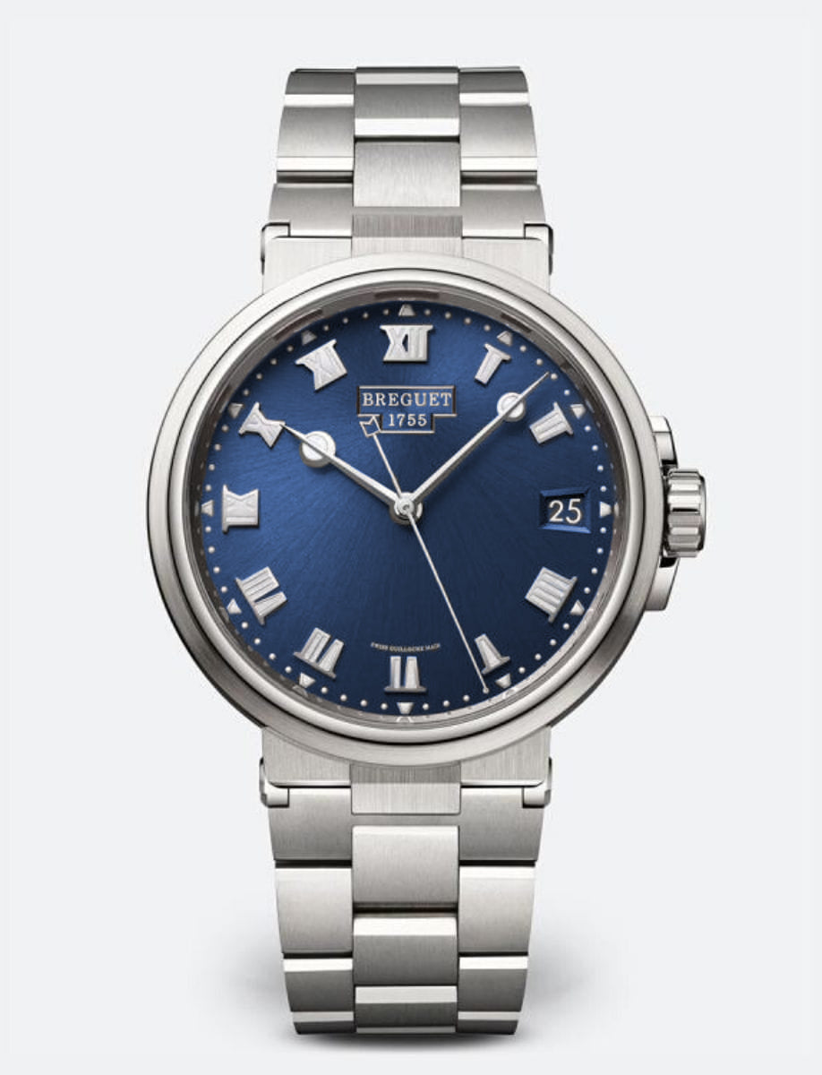 Breguet Marine 5517 Titanium Men's Luxury Watch - Waterproof Automatic Diver's Timepiece for Business, Sports & Formal Occasions