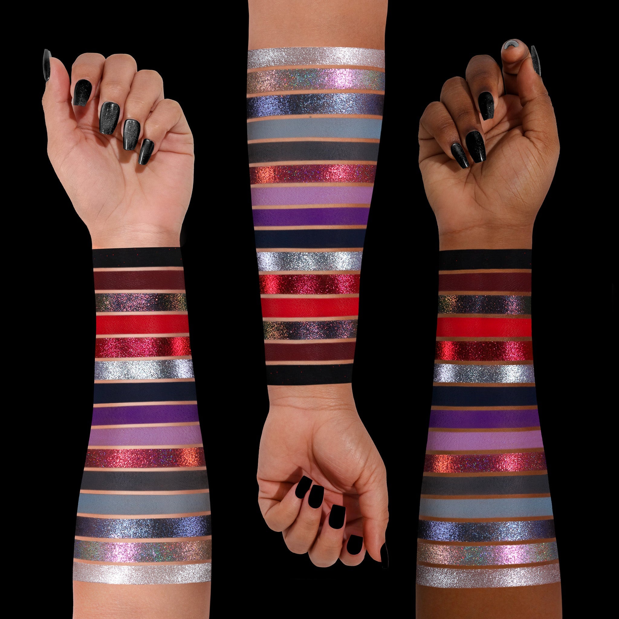 Vamp Eyeshadow Palette - 12 Highly Pigmented Matte & Shimmer Shades for Stunning Eye Makeup Looks | Perfect for Halloween, Cosplay & Night Out Makeup