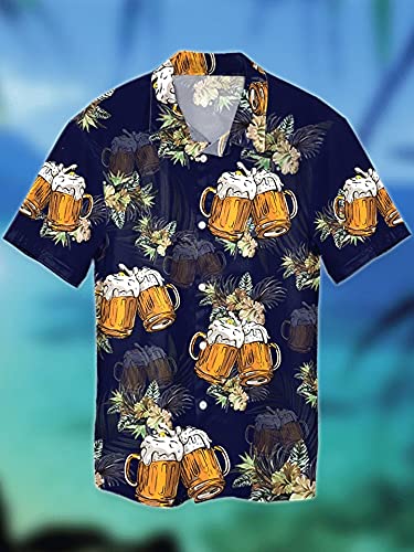 Men's Hawaiian Shirts - Tropical Party Button Down Short Sleeve Shirts for Summer Beach Vacation, Luau & Casual Wear | Series 184