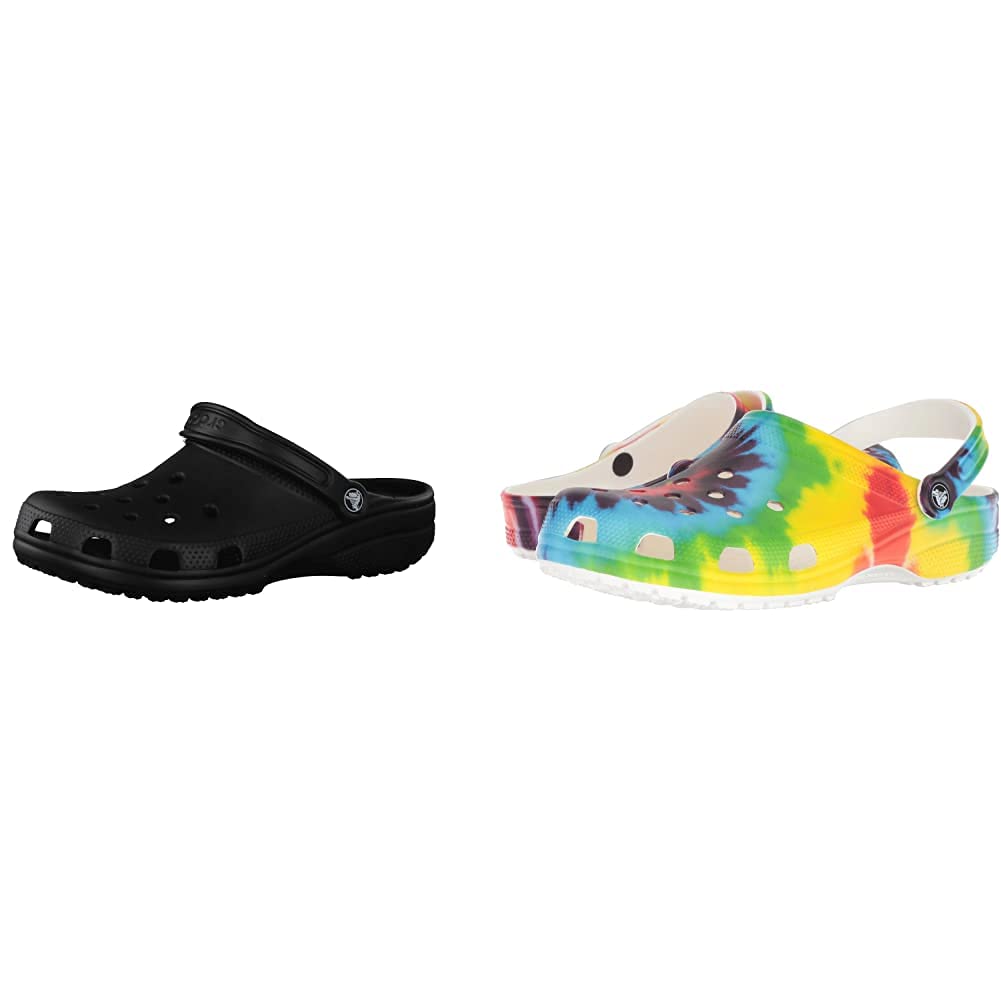 Crocs Classic Clogs for Men & Women - Comfortable Slip-On Shoes 2-Pack Bundle - Perfect for Home, Garden, Beach & Casual Wear