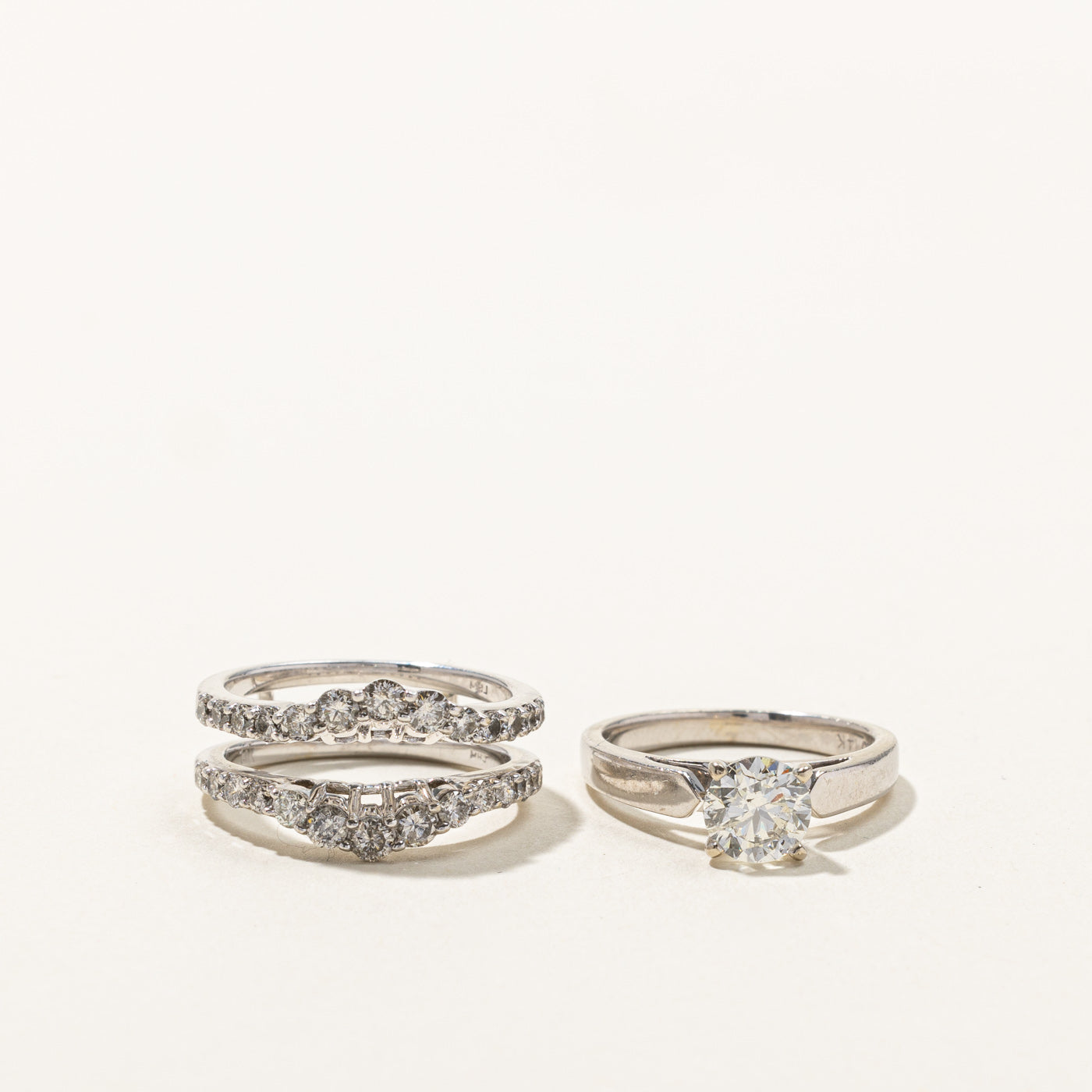 1.69ctw Prong Set Diamond Wedding Ring Set for Women - Size 5.75 | Elegant Bridal Jewelry for Engagement, Anniversary & Special Occasions
