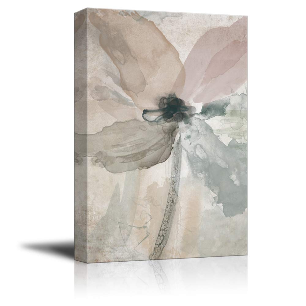 Abstract Flower Giclee Canvas Wall Art - 12x18 Inches Modern Home Decor for Bedroom, Living Room, Office & House Decoration