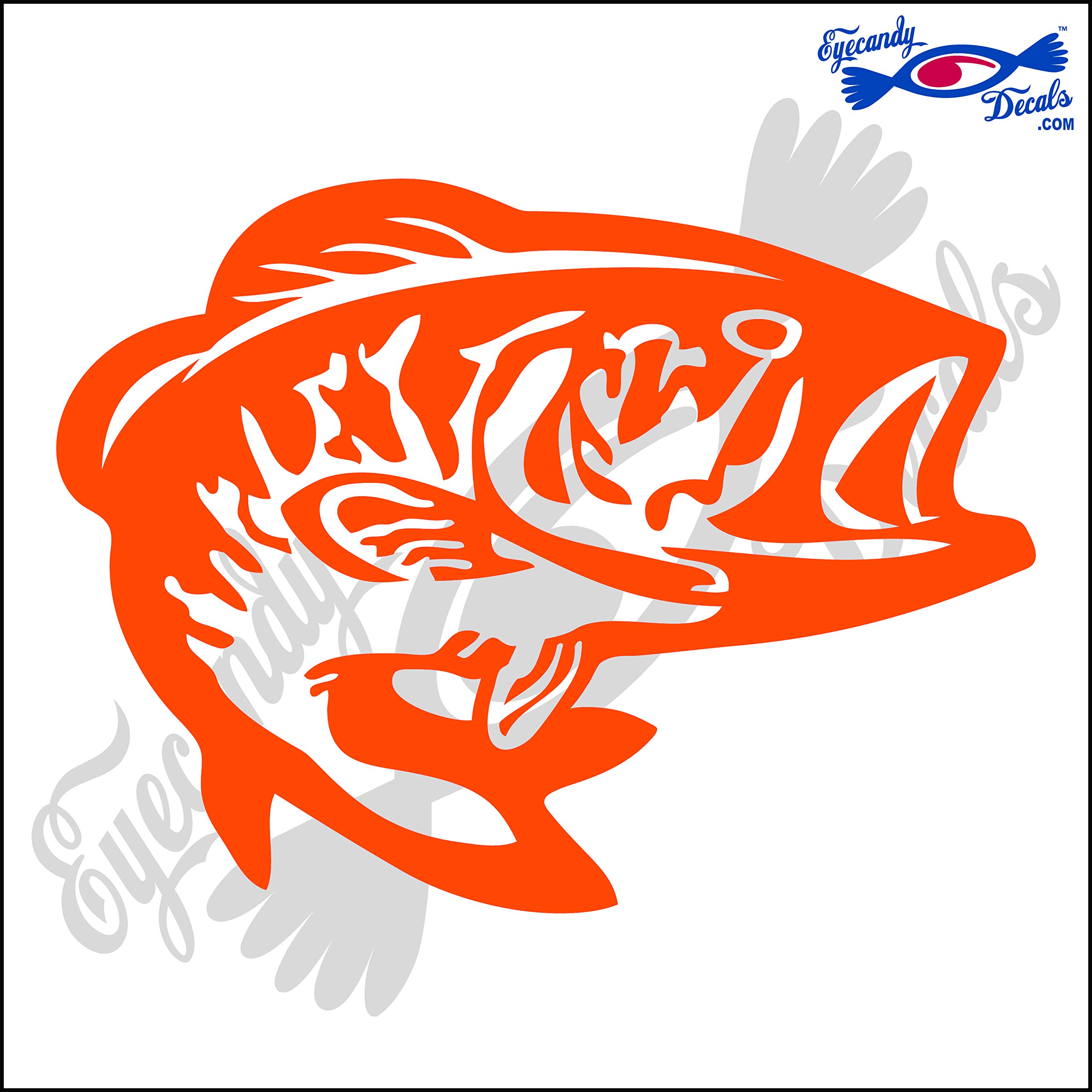 BASS 1 6-Inch Orange Decal Sticker - Waterproof Vinyl for Cars, Laptops, Windows & DIY Crafts