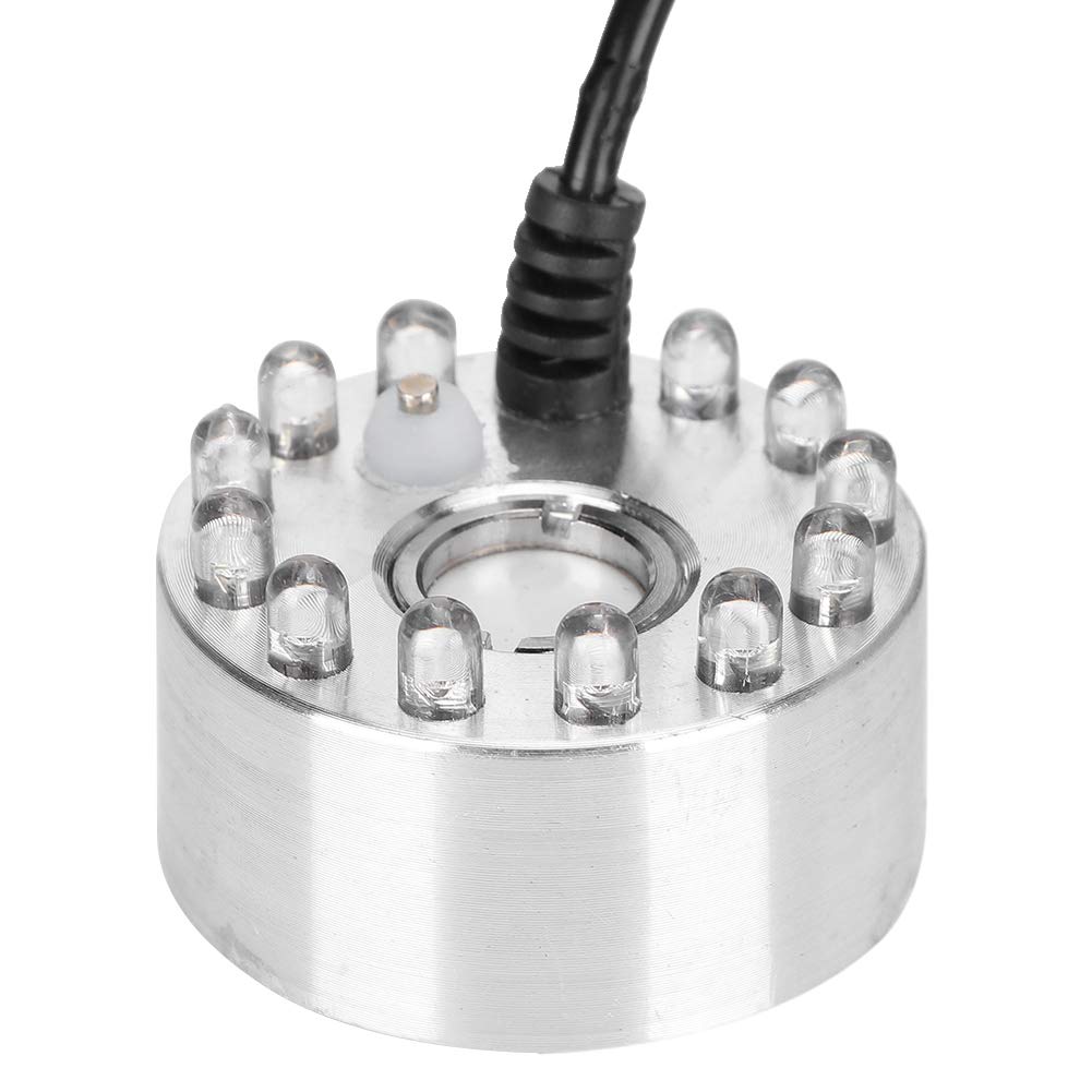 Fdit Mini Mist Maker with 12 LED Lights - Portable Water Fountain, Fog Maker, and Air Humidifier for Home, Office, and Indoor Decor (US Plug) - Perfect for Relaxation, Aromatherapy, and Enhancing Room Ambiance