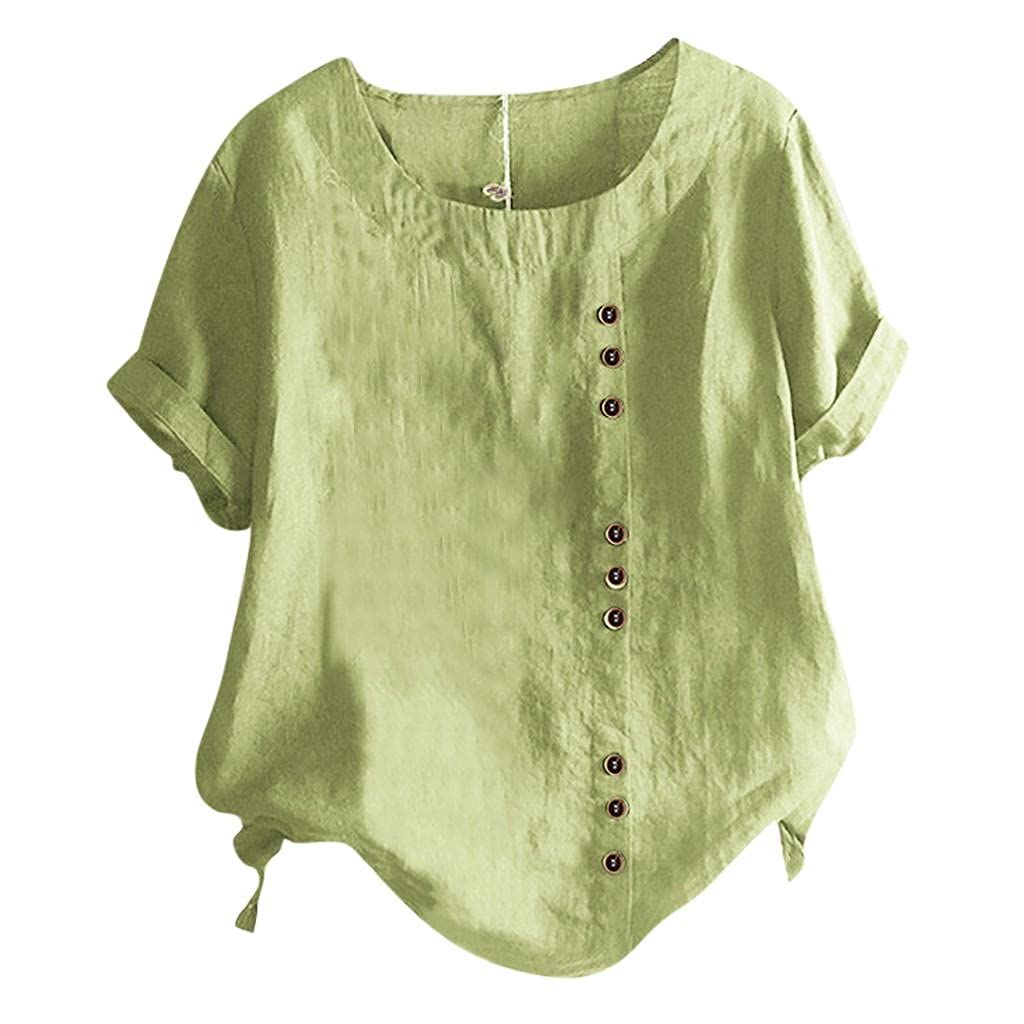 Women's Floral Graphic Tees - Short Sleeve Cotton Linen Shirt, Casual Boatneck Summer Tops | Perfect for Beach Outings, Weekend Brunch & Vacation Wear