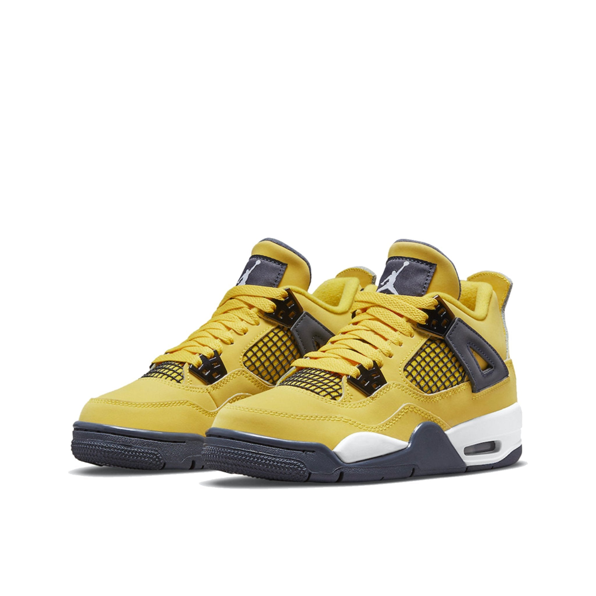 Air Jordan 4 Retro Lightning 2021 GS Sneakers - Youth Basketball Shoes for Boys & Girls - Perfect for Streetwear & Court Performance