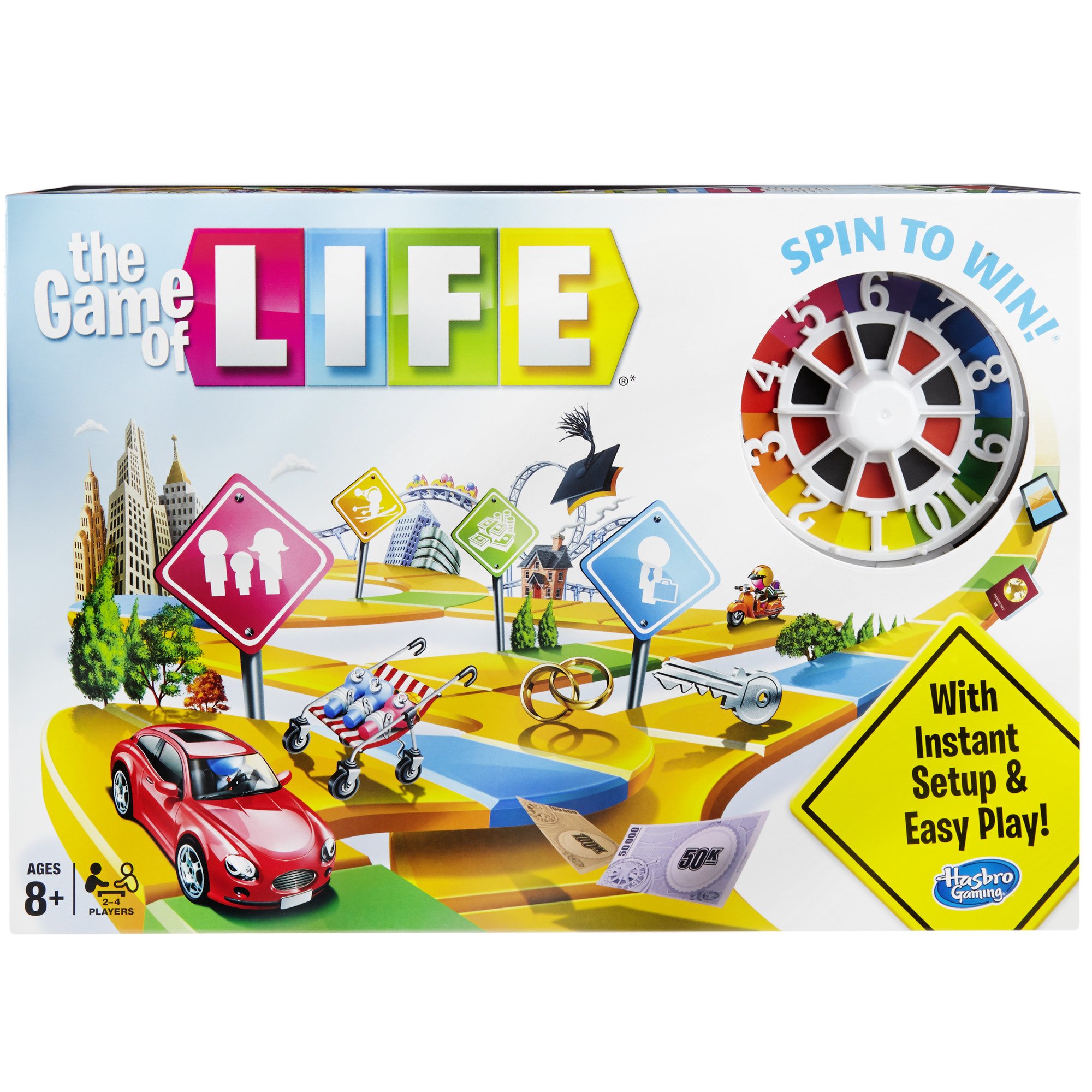 Hasbro Gaming The Game of Life Board Game - Classic Family Board Game for Kids & Adults - Perfect for Family Game Nights, Parties & Indoor Activities