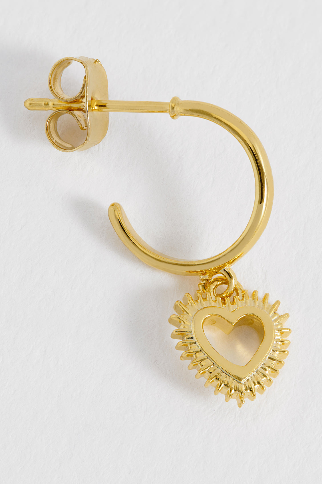Heartburst Drop Hoop Earrings for Women - Elegant Dangle Earrings with Cubic Zirconia - Perfect for Date Night, Wedding & Special Occasions