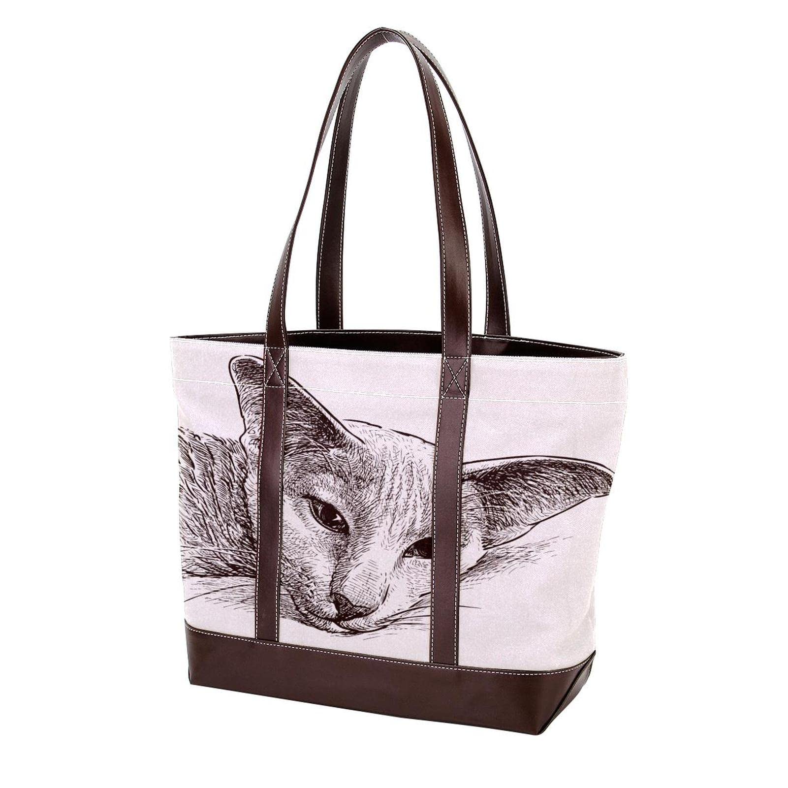 Galaxy Print Tote Bags for Women - Large Leather & Canvas Shoulder Bags, Top Handle Satchel & Hobo Purses | Perfect for Work, Travel & Shopping