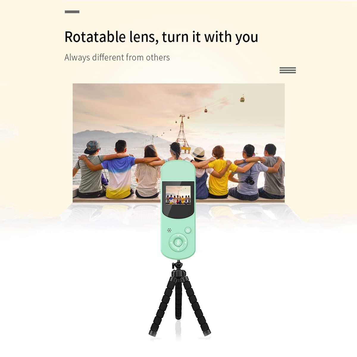 Koanhinn 1080P HD Mini Sport Camera - Handheld Digital DV Camera with Infrared Night Vision for Outdoor Action, Sports & Adventure Recording - Perfect for Hiking, Cycling, Skiing & Travel Vlogging