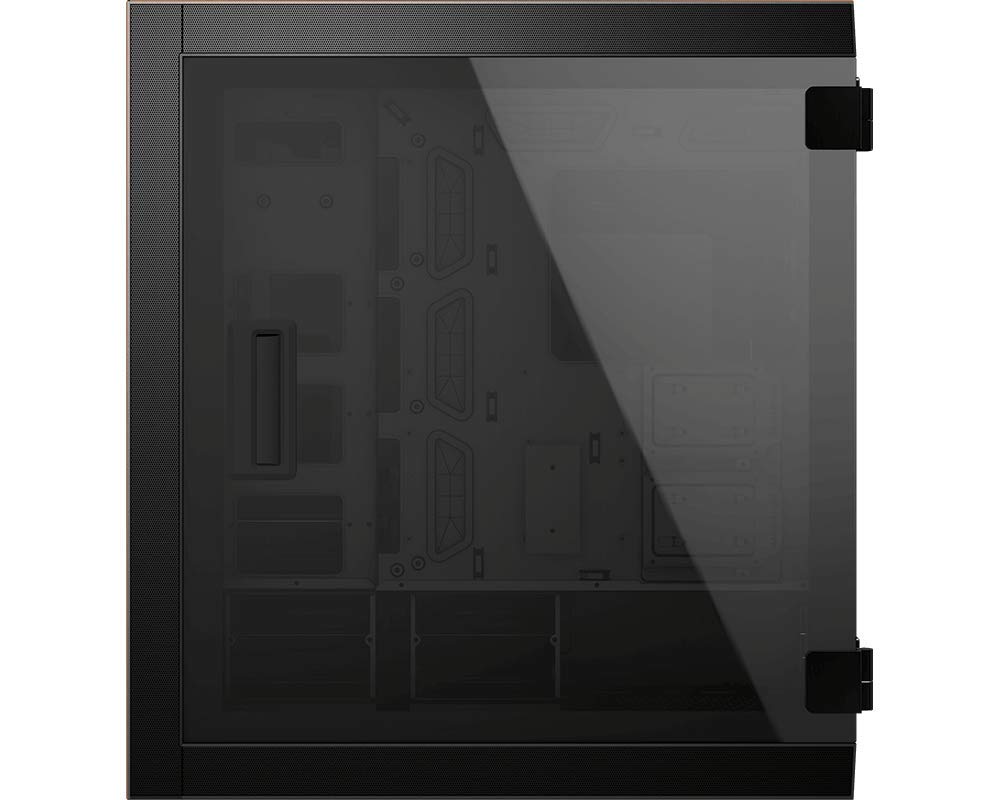 MSI MPG SEKIRA 500G Full Tower Gaming PC Case - Black & Gold, 2x200mm + 1x120mm RGB Fans, USB Type-C, Tempered Glass Side Panel - Supports E-ATX/ATX/mATX/mini-ITX Motherboards | Perfect for High-End Gaming Rigs & Custom PC Builds