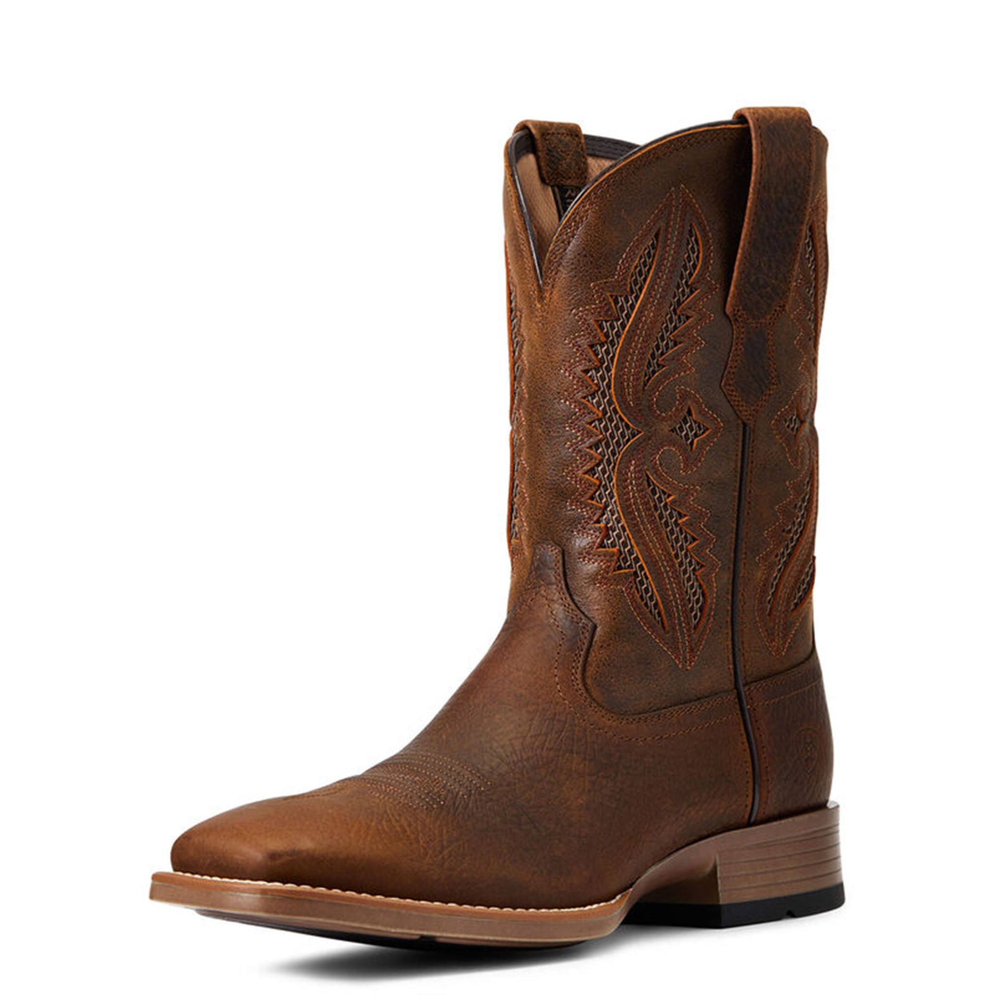 Ariat Men's Rowder VentTek 360 Western Boot - Comfortable Cowboy Boots for Riding, Work & Outdoor Activities - Breathable & Durable Leather Boots for Ranch, Hiking & Country Style