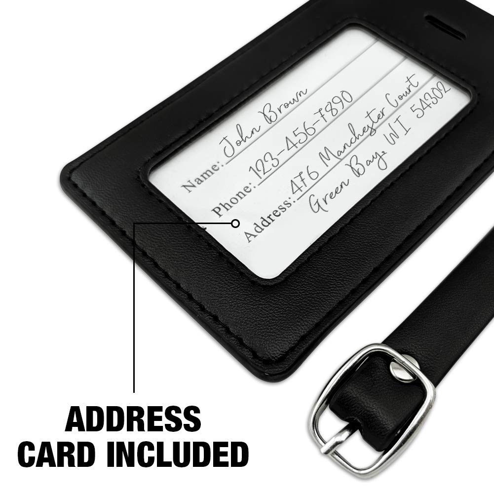 Adventure Time Lemongrab Unacceptable Rectangle Leather Luggage Tag - Durable ID Card Holder for Travel Bags, Backpacks & Suitcases - Perfect for Cosplay, Conventions & Anime Fans