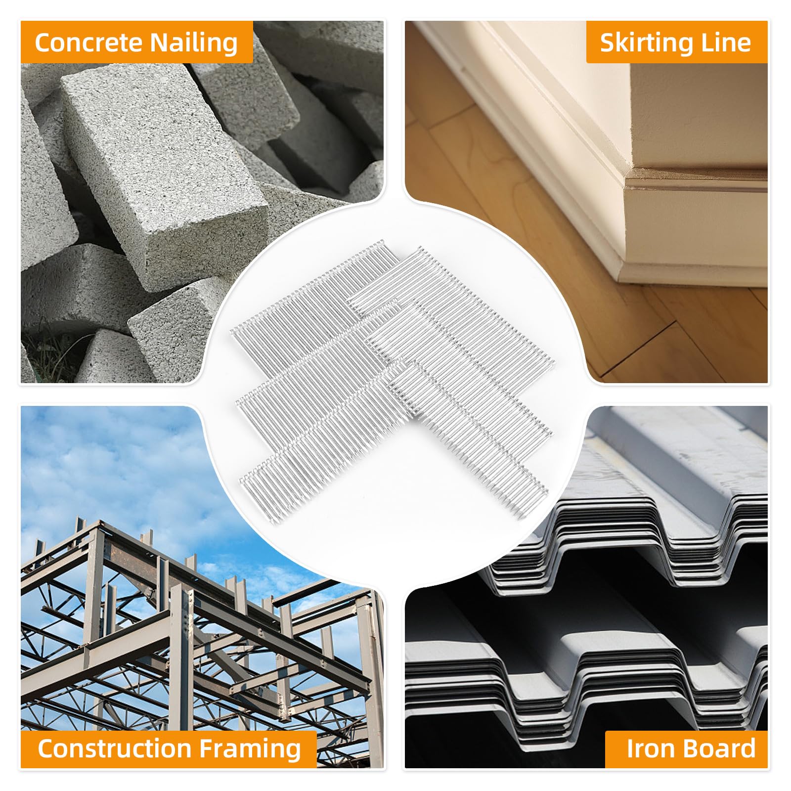 14 Gauge Galvanized Concrete T Nails - 2.5