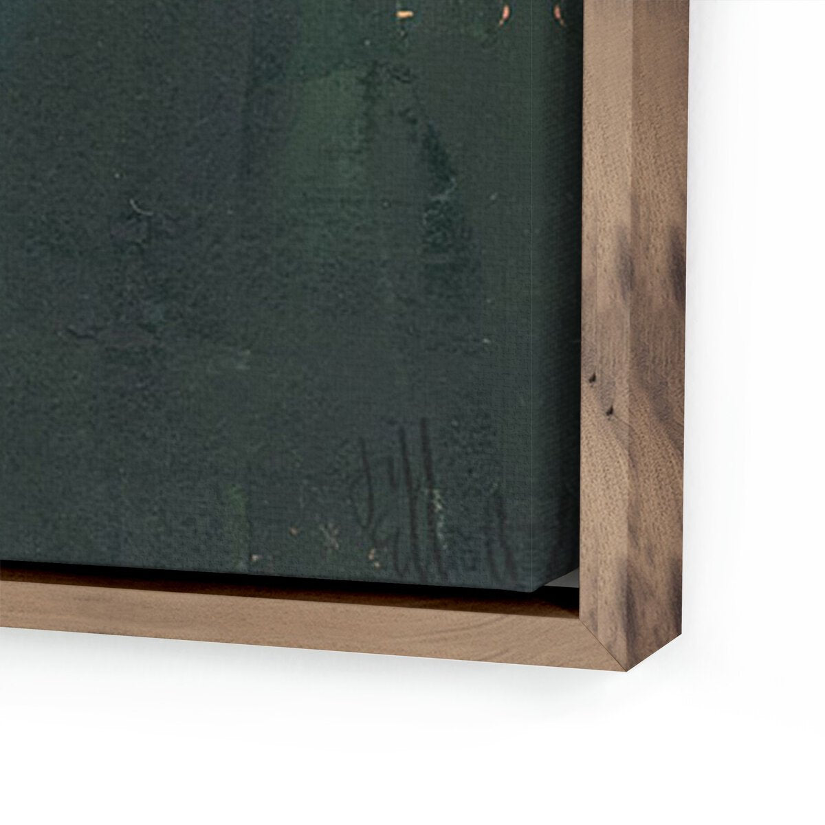 Jill Elliot Rustic Walnut Framed Canvas Wall Art 24x32 Inches - Perfect for Living Room, Bedroom & Office Decor
