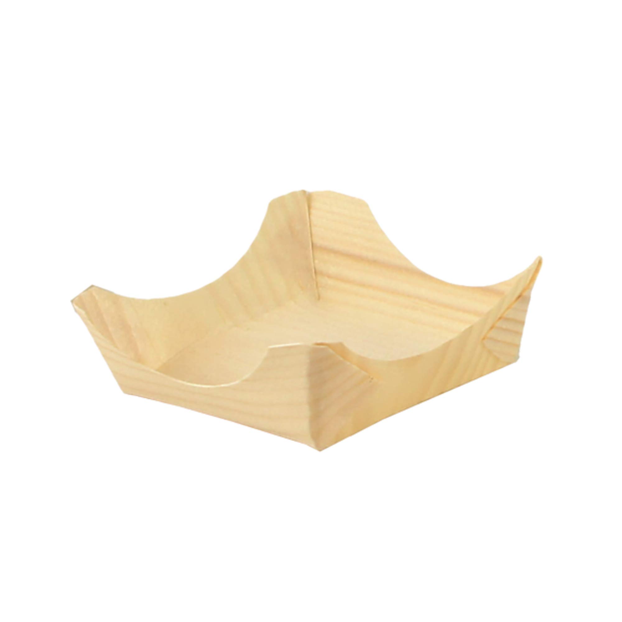 Organic Square Wooden Plates 3.4