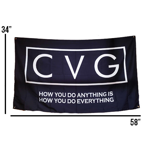 CVG Gym Flag - High-Quality Fitness Banner for CrossFit, Weightlifting & Home Gym Decor - Perfect for Gym Walls, Competitions & Workout Motivation