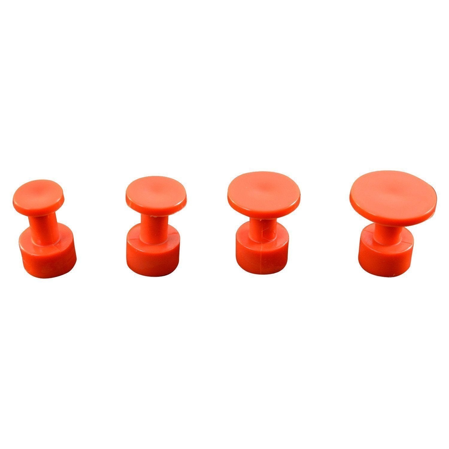 Aussie PDR Tabs - Smooth Face Glue for Paintless Dent Repair - Bloody Orange Round Variety Pack - Perfect for Auto Body Shops & DIY Dent Removal