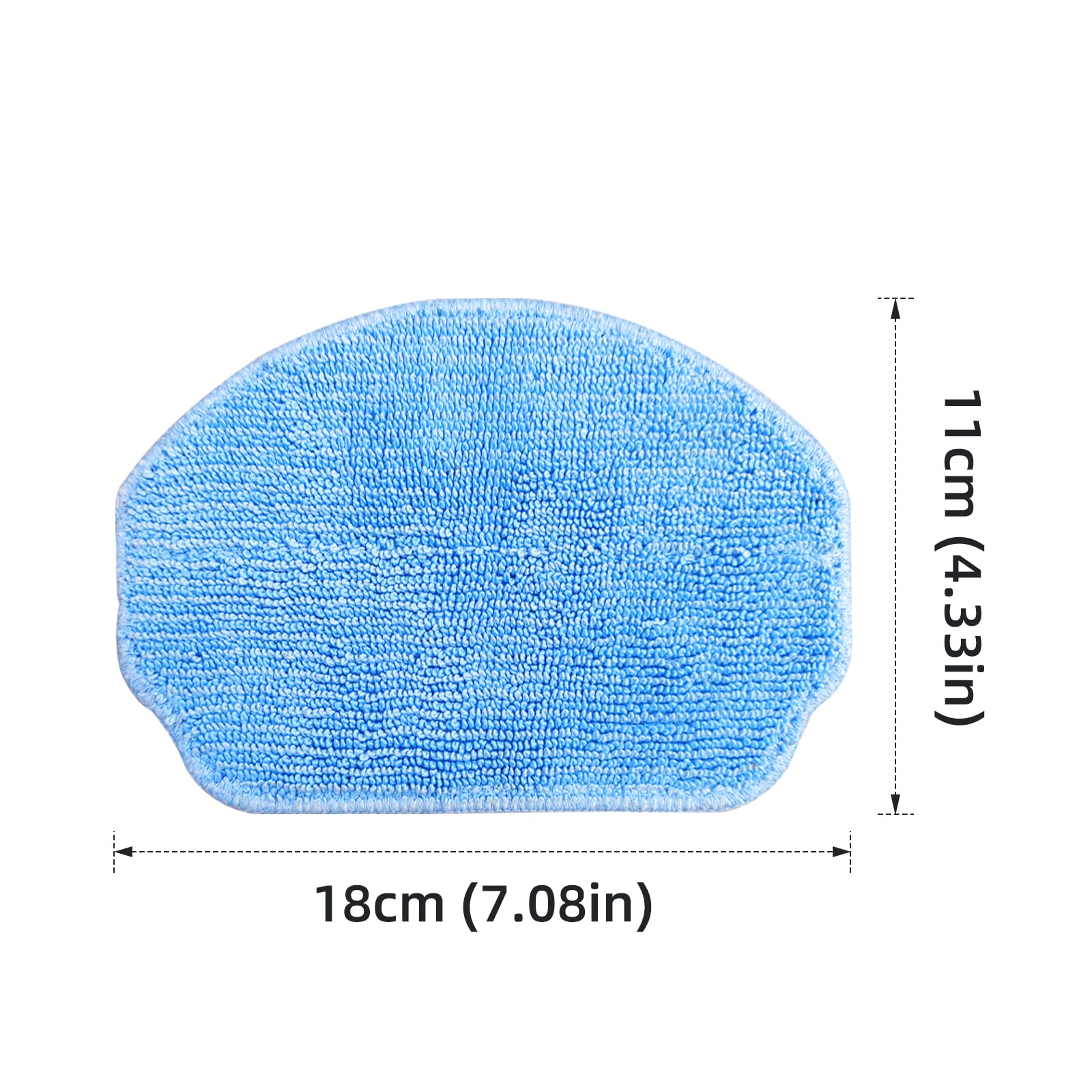 Compatible Replacement Parts for MAMNV BR150 BR151, ZCWA BR150 BR151, MANVINS G20 Robot Vacuum & Mop - 3 HEPA Filters, 3 Mop Pads, 6 Side Brushes - Perfect for Home Cleaning & Maintenance