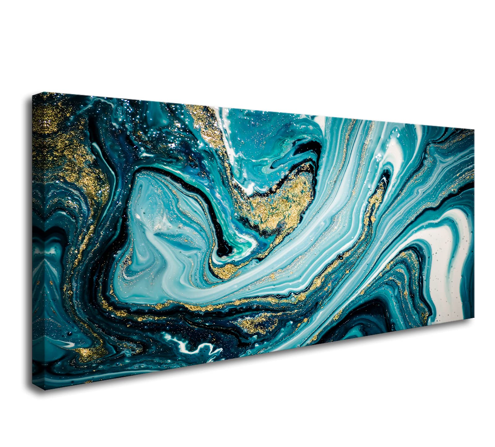 XXMWallArt FC2750 Abstract Marble Vortex Canvas Wall Art - Modern Textured Painting for Living Room, Bedroom, Kitchen & Office Decor | Perfect for Home & Workspace Accent Walls