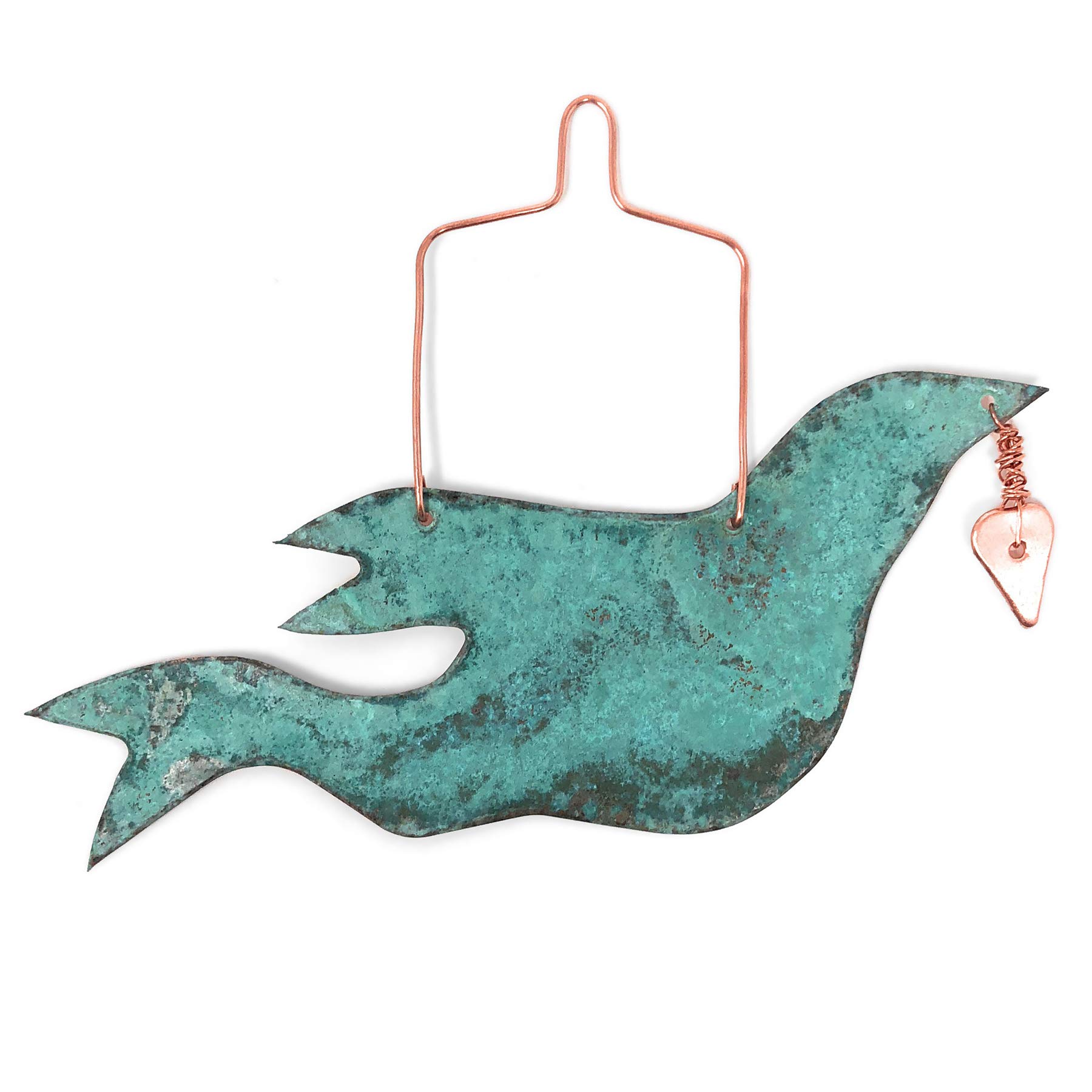 Dove Copper Ornament - Handmade Decorative Wall Hanging for Home, Office & Wedding Decor | Perfect for Christmas, Thanksgiving & Housewarming Gifts