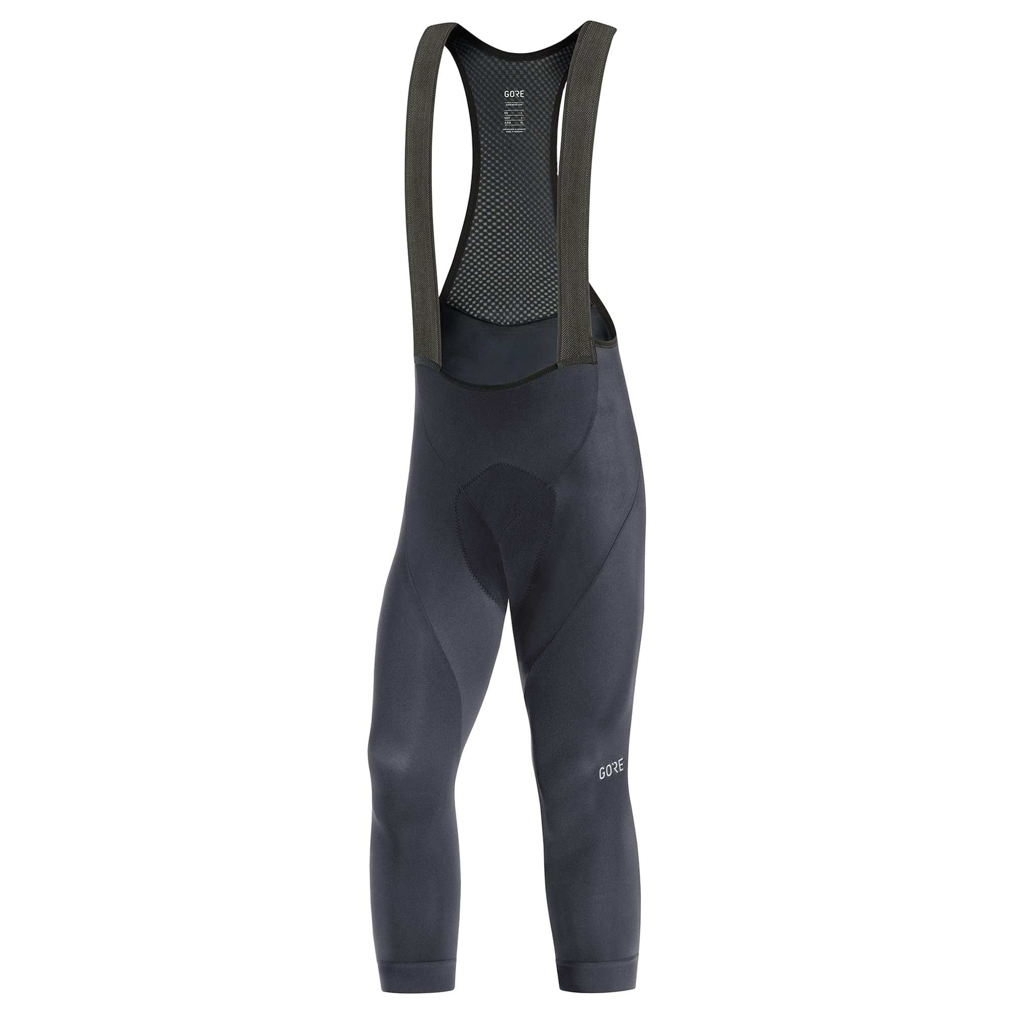 GORE WEAR Men's C3 3/4 Cycling Bib Tights - High-Performance Thermal Padded Bike Tights for Winter Training & Road Cycling